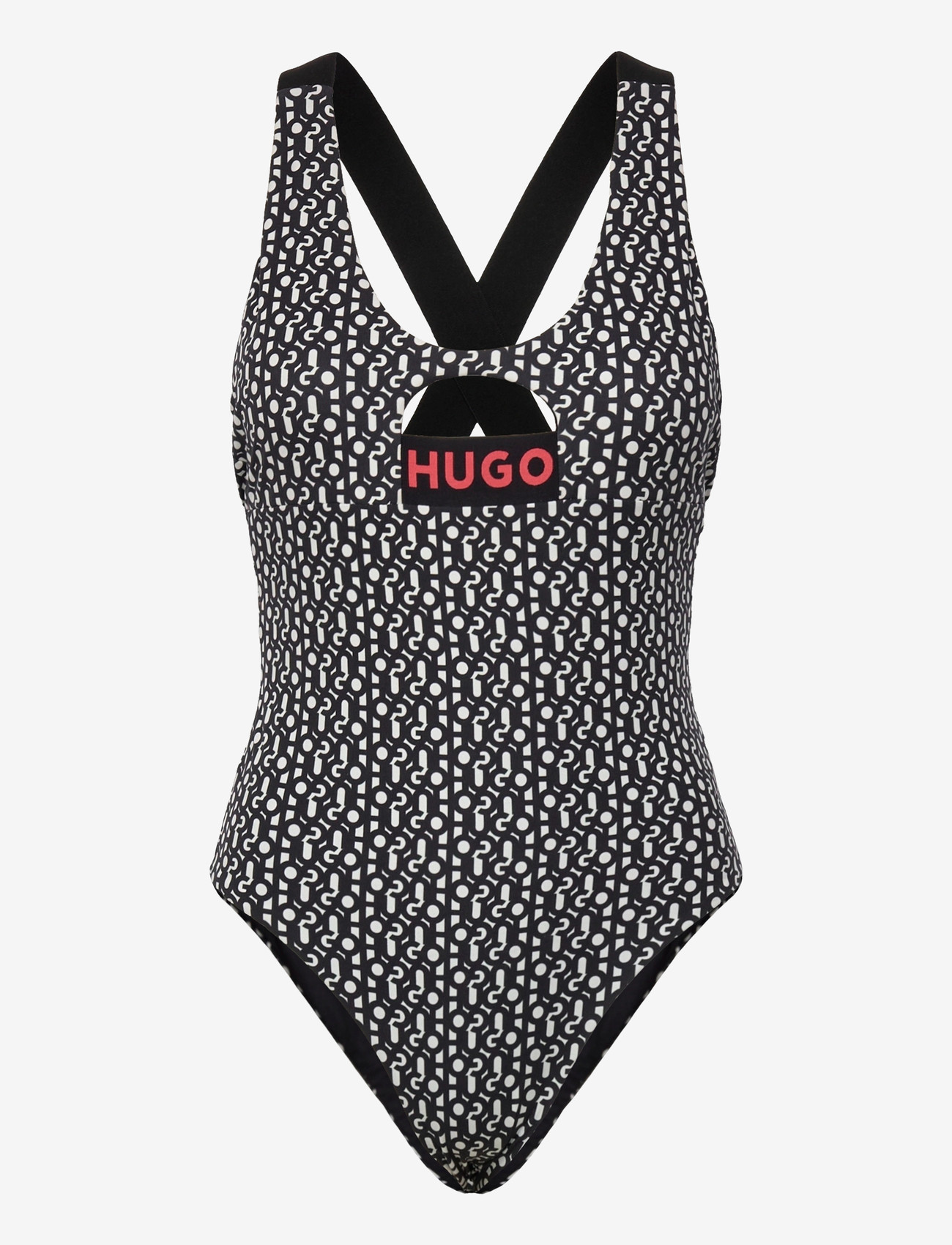 HUGO - MONOGRAM SWIMSUIT - badedrakter - open white - 0