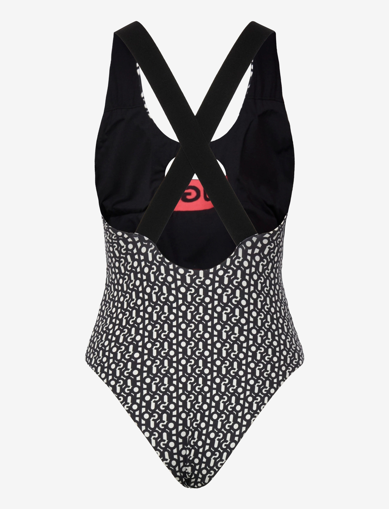 HUGO - MONOGRAM SWIMSUIT - badedrakter - open white - 1