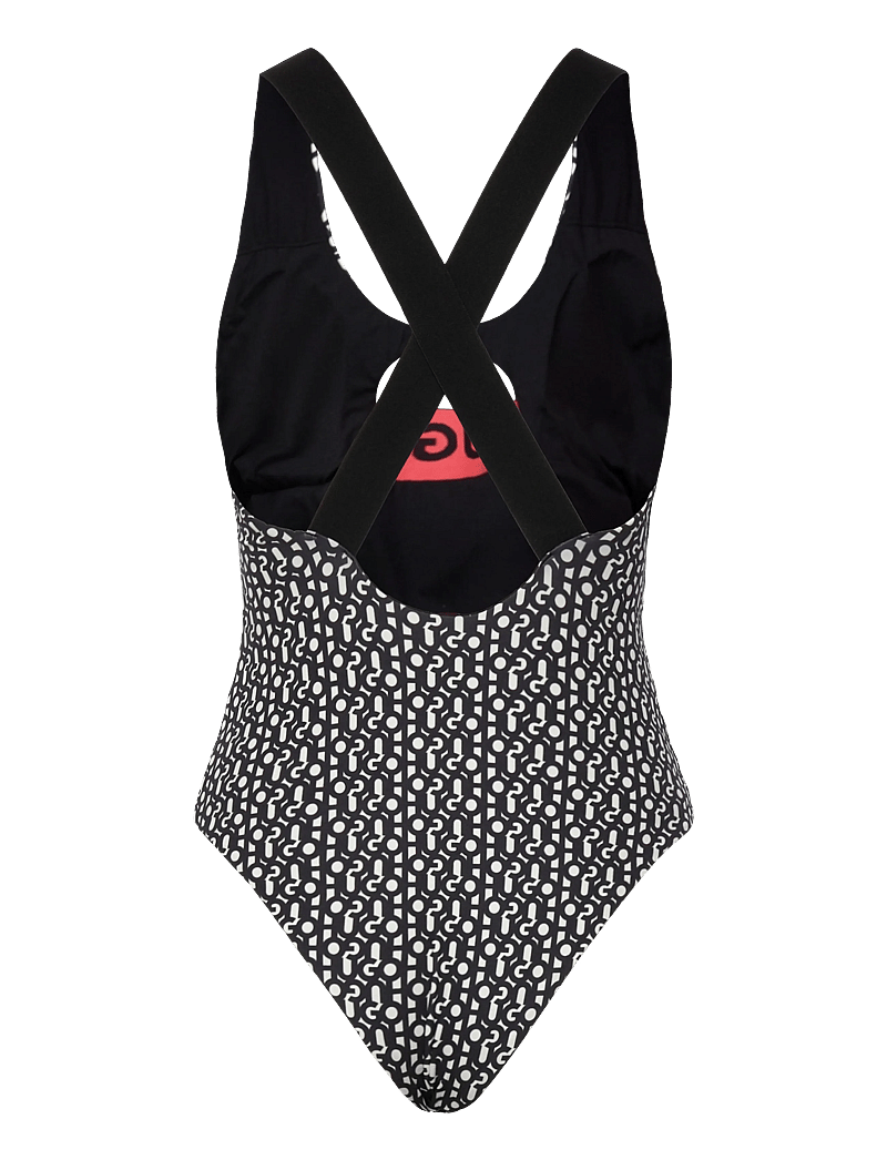 HUGO - MONOGRAM SWIMSUIT - badedragter - open white - 1