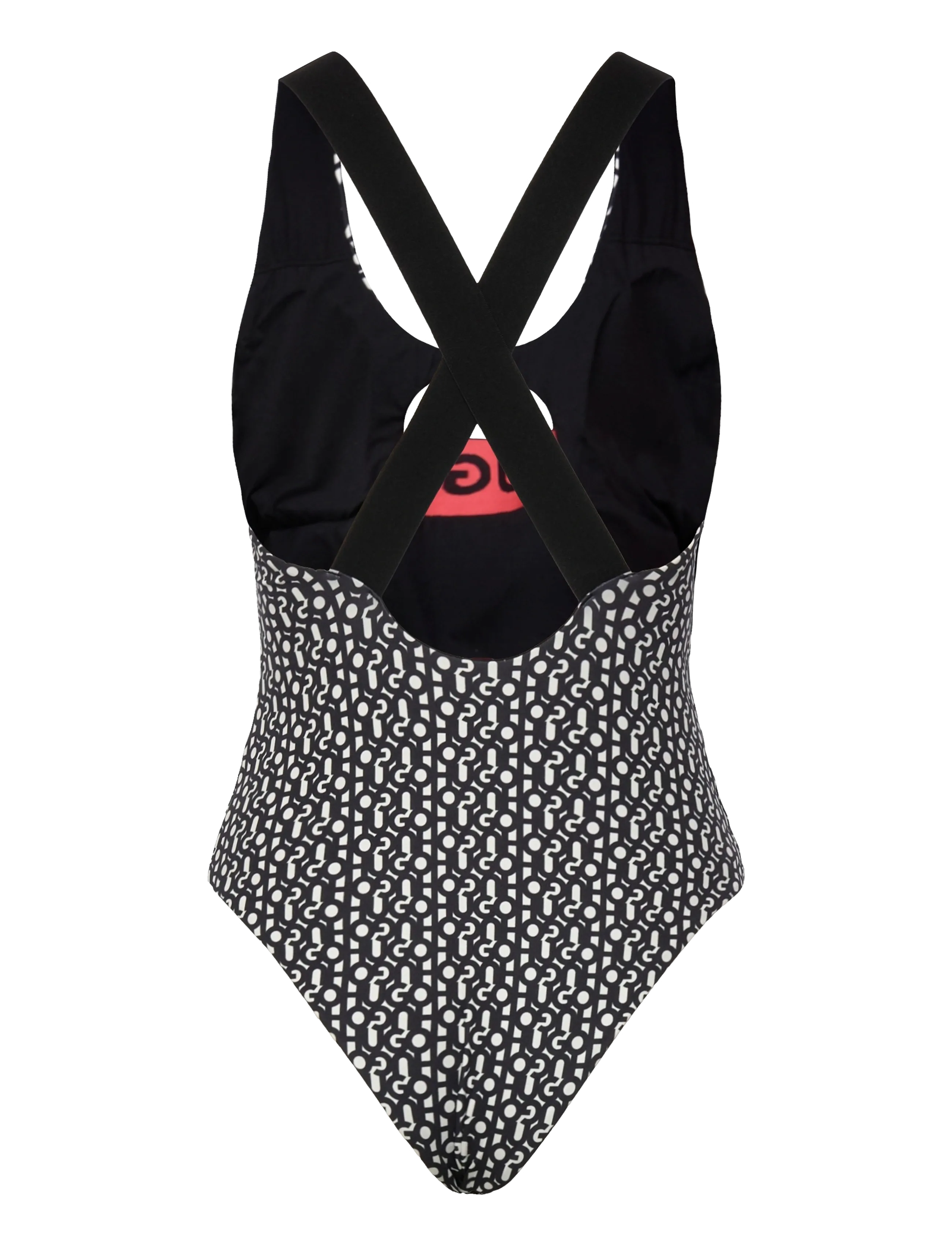 HUGO - MONOGRAM SWIMSUIT - badeanzüge - open white - 1