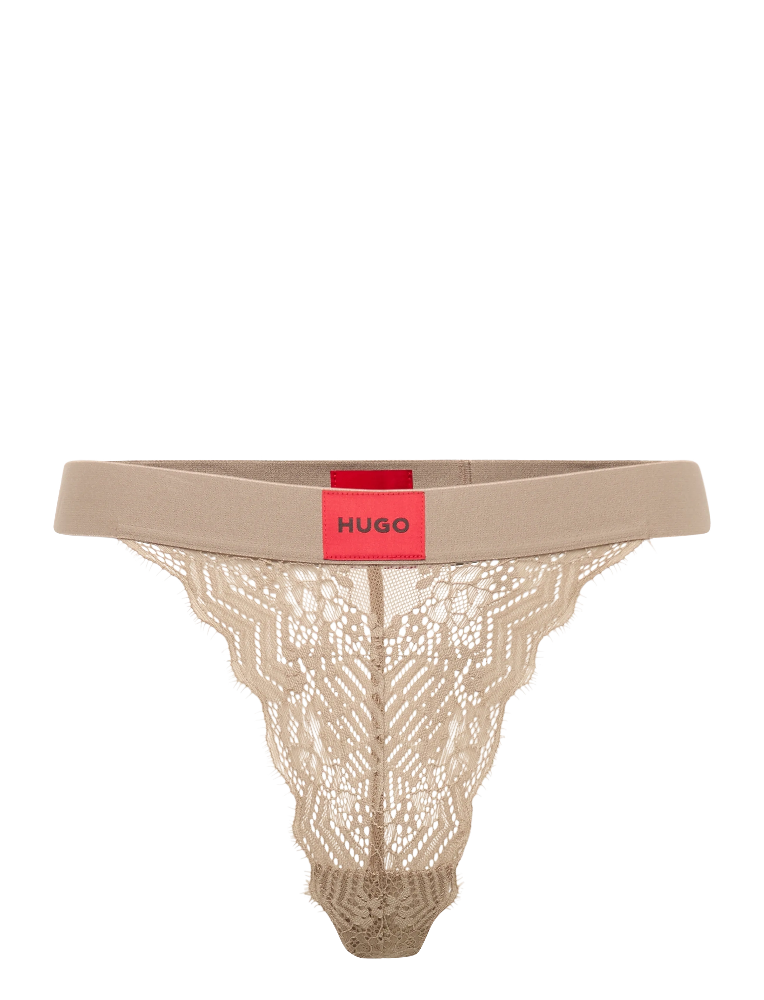HUGO STRING RL LACE - Thongs - MEDIUM BROWN / brown