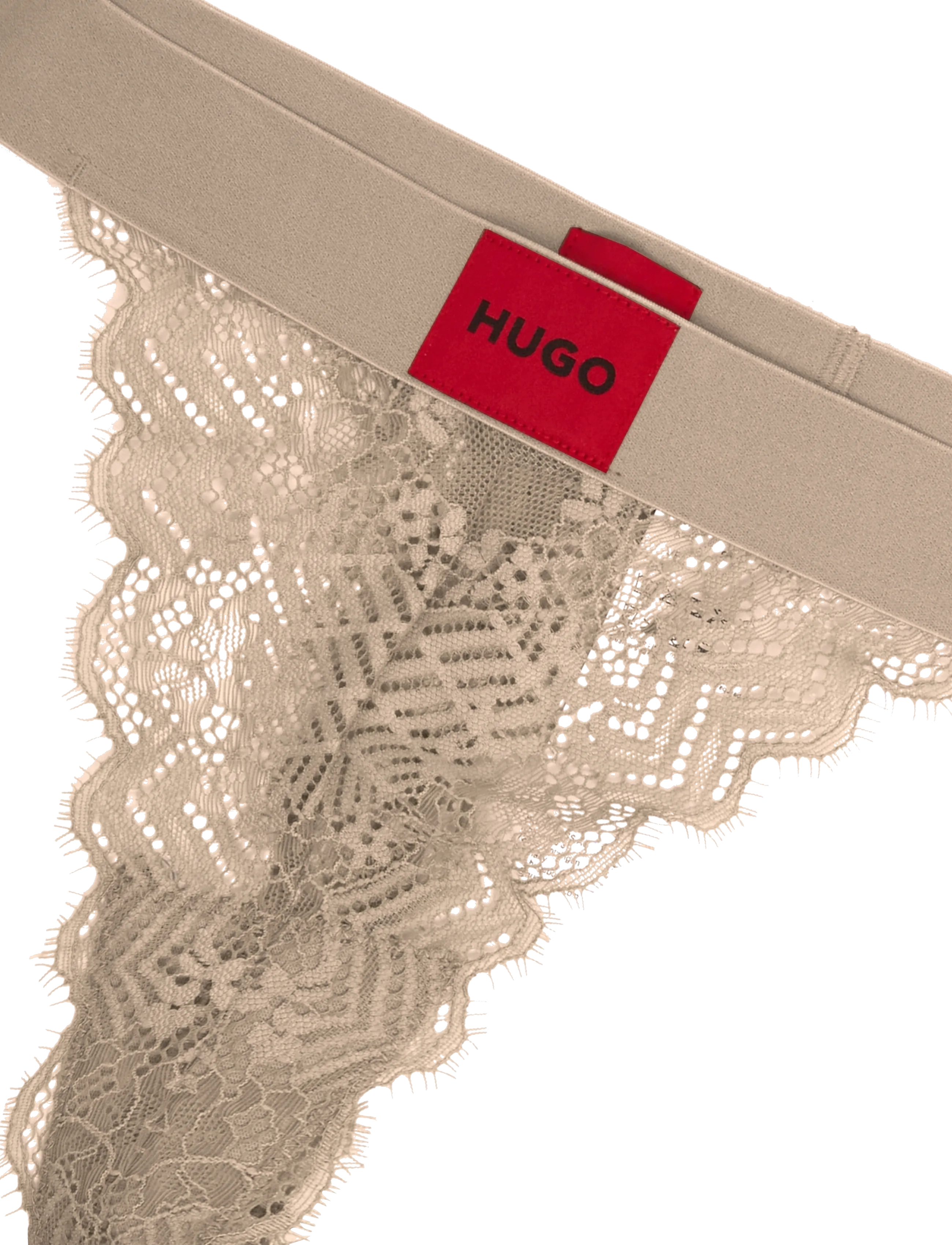 HUGO - STRING RL LACE - medium brown - 2