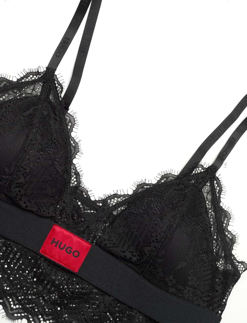 HUGO - TRIANGLE RL LACE - bralette - black - 2