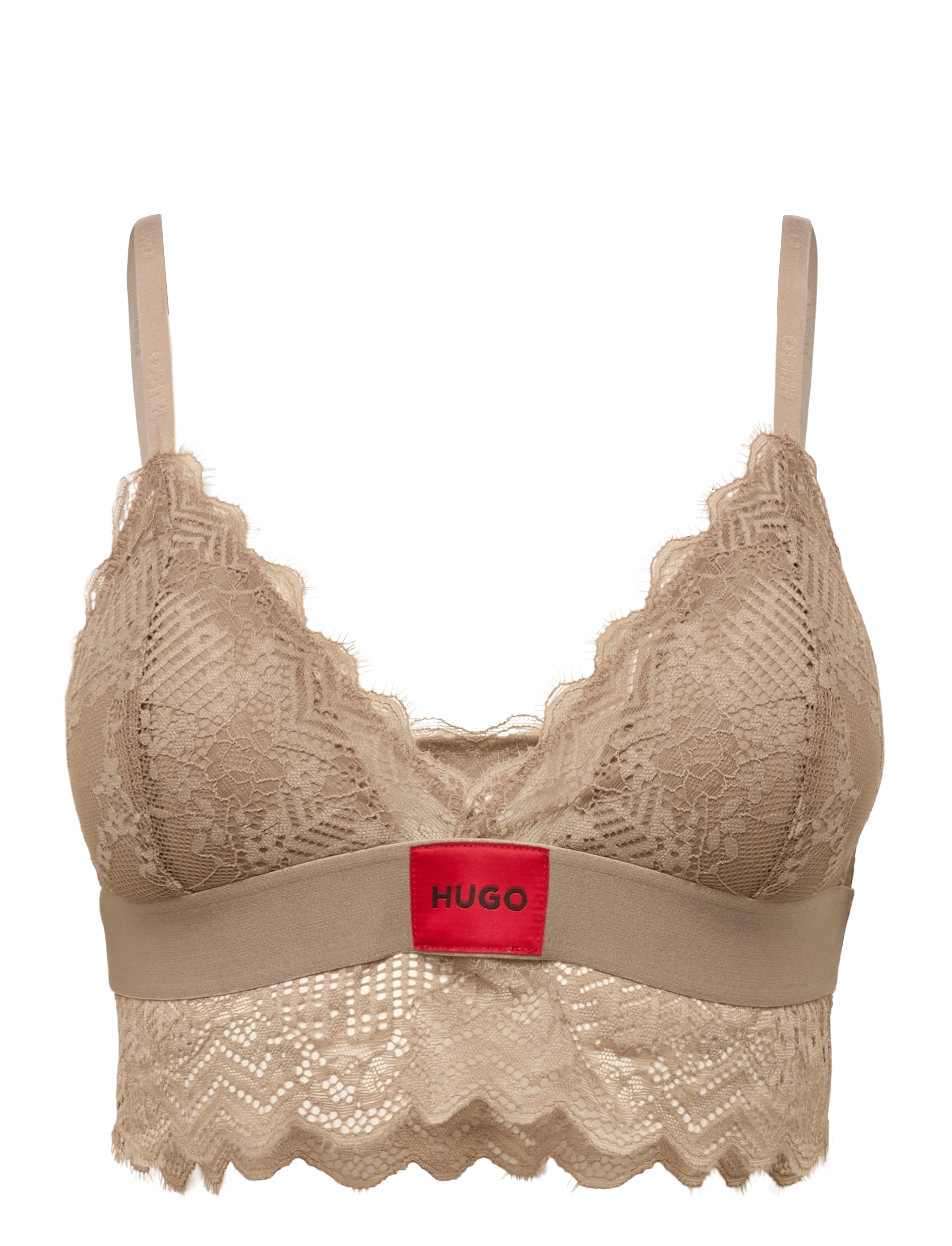 HUGO TRIANGLE RL LACE - Aluspesu - MEDIUM BROWN / brown