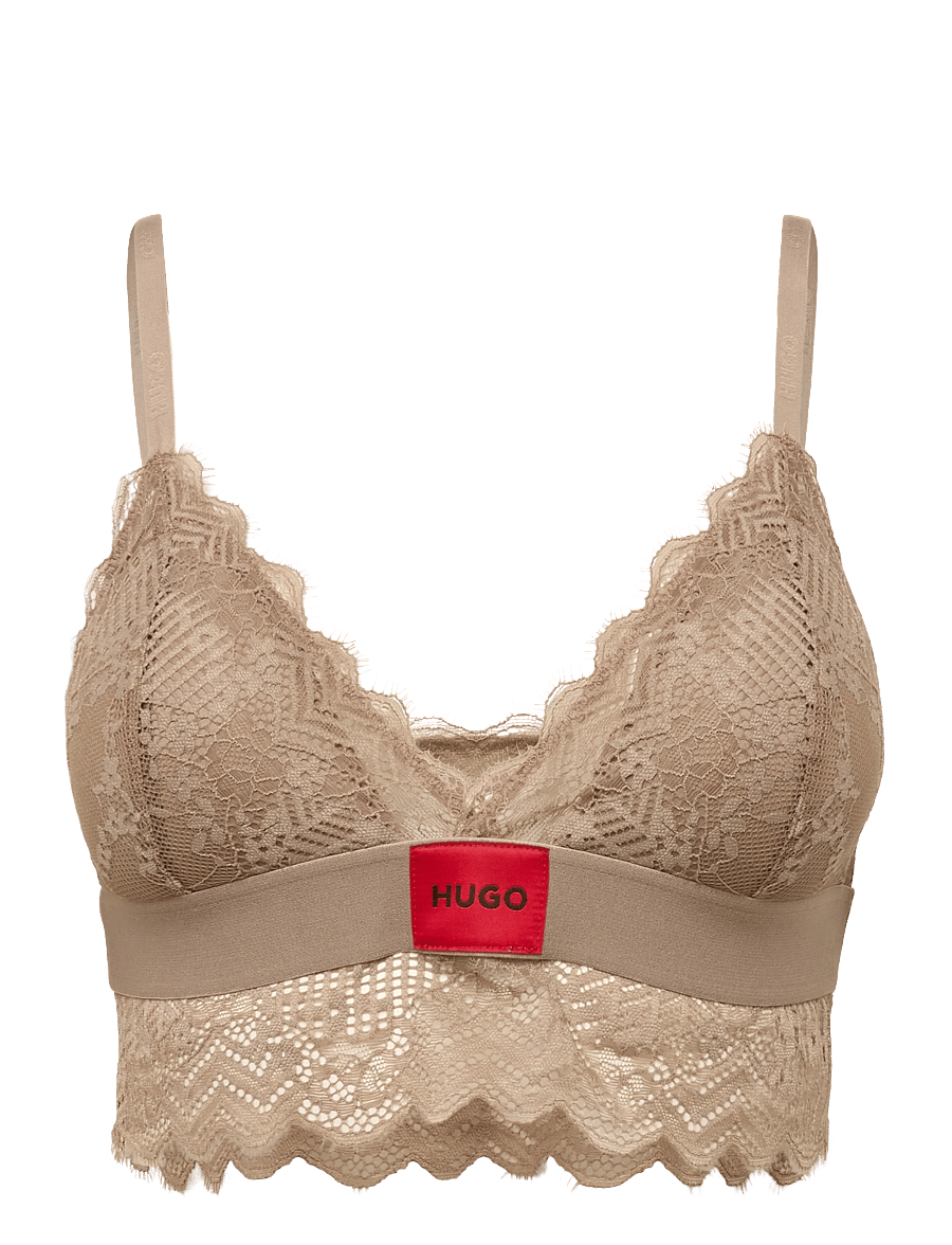 HUGO - TRIANGLE RL LACE - medium brown - 0