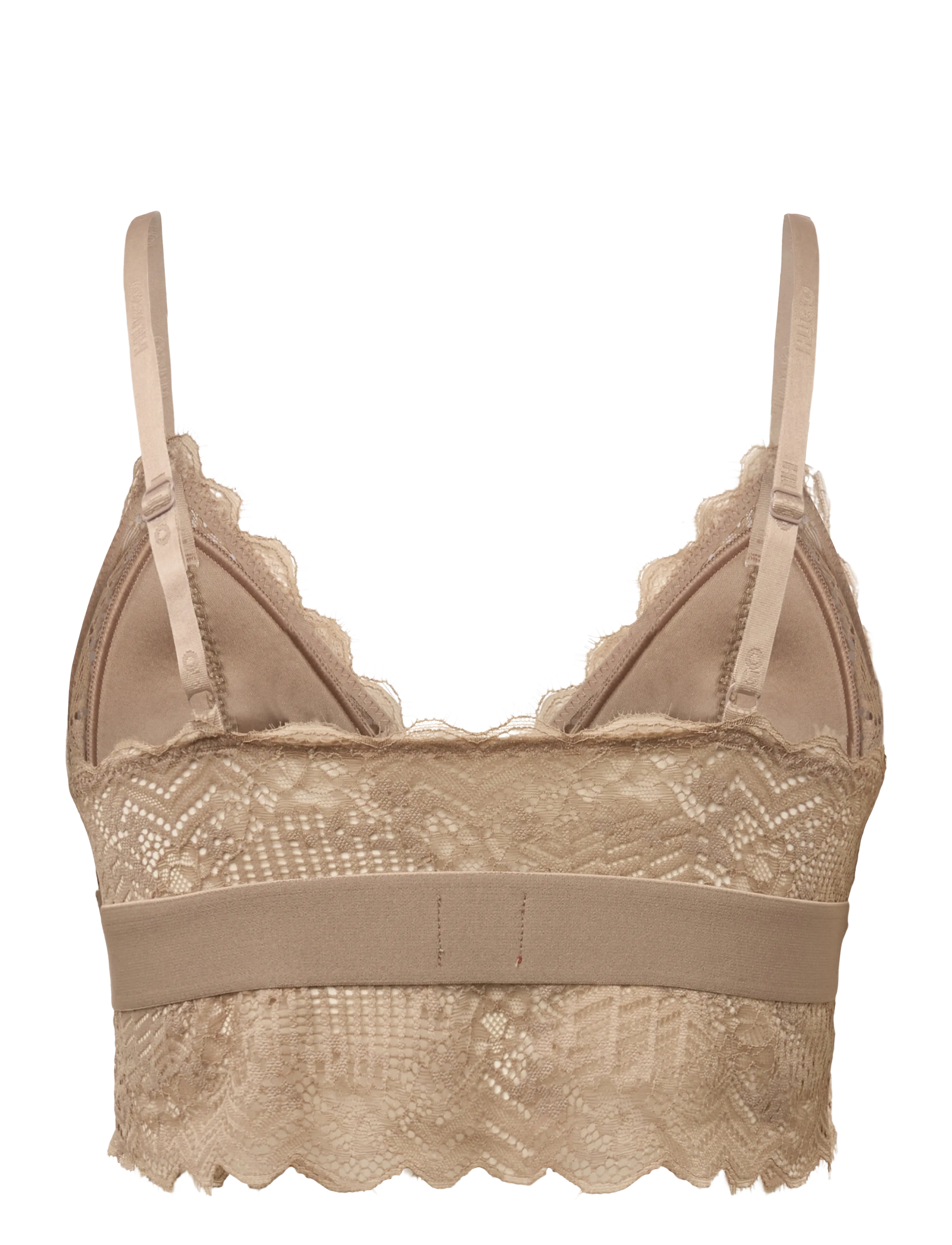 HUGO - TRIANGLE RL LACE - medium brown - 1