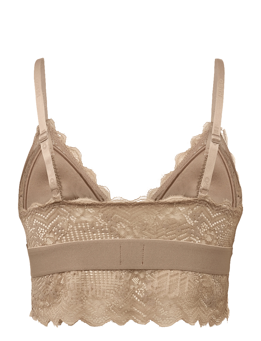 HUGO - TRIANGLE RL LACE - medium brown - 1