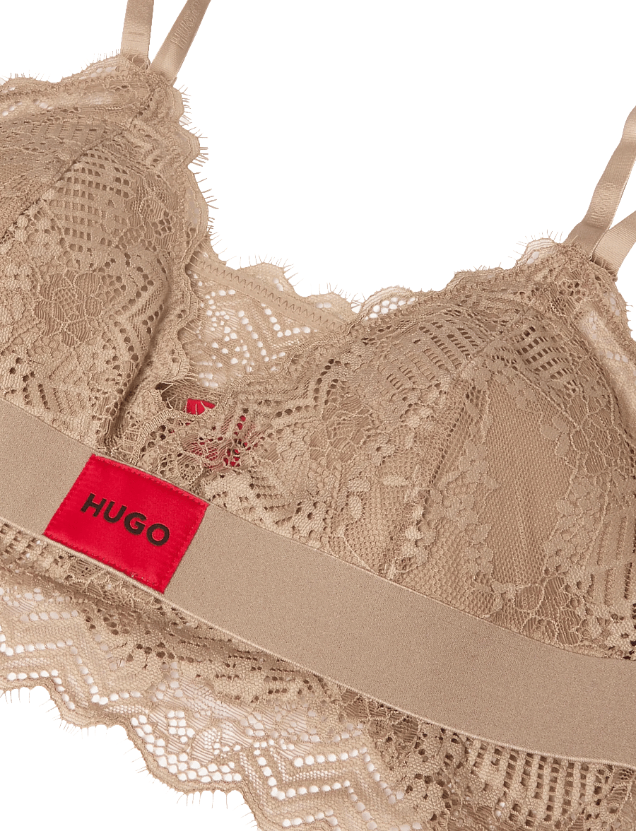 HUGO - TRIANGLE RL LACE - medium brown - 2