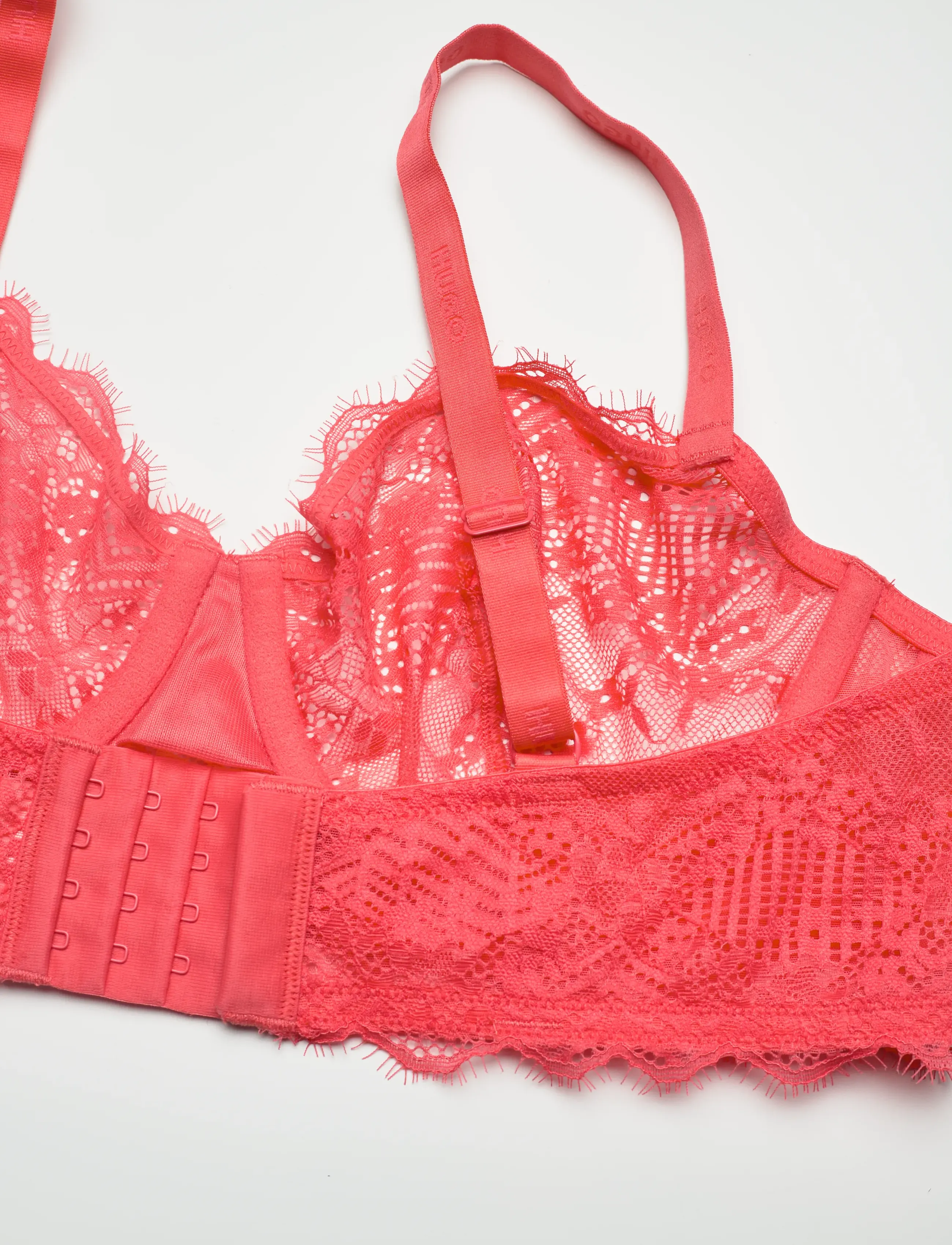 HUGO - UNDERWIRE B. RL LACE - light/pastel red - 3