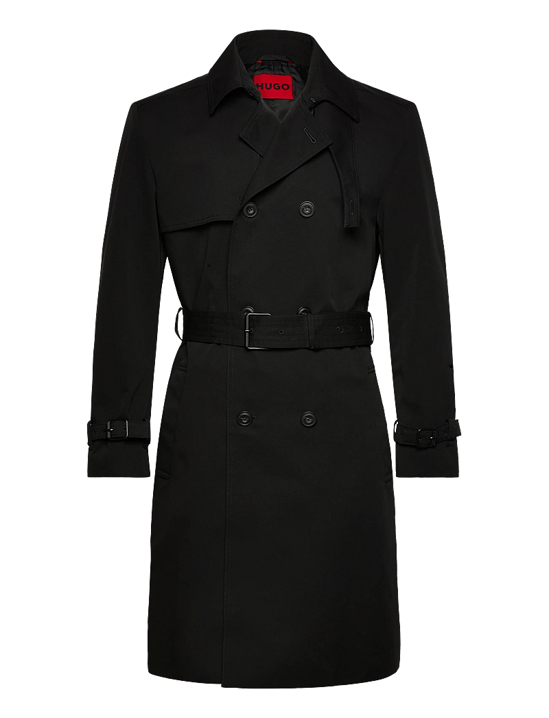 HUGO - Maluks2511 - trenchcoats - black - 0