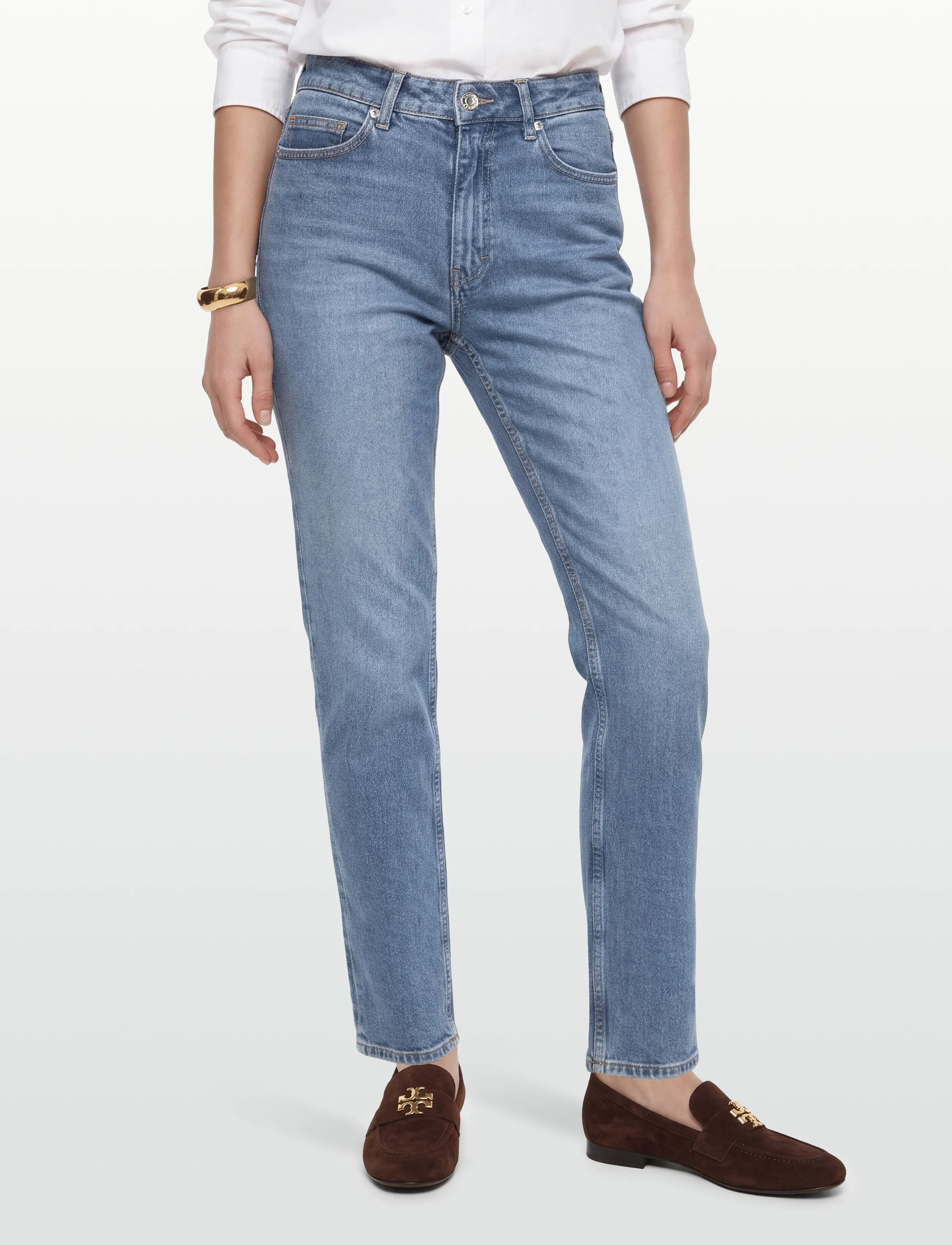 HUGO - 938 - straight jeans - medium blue - 3