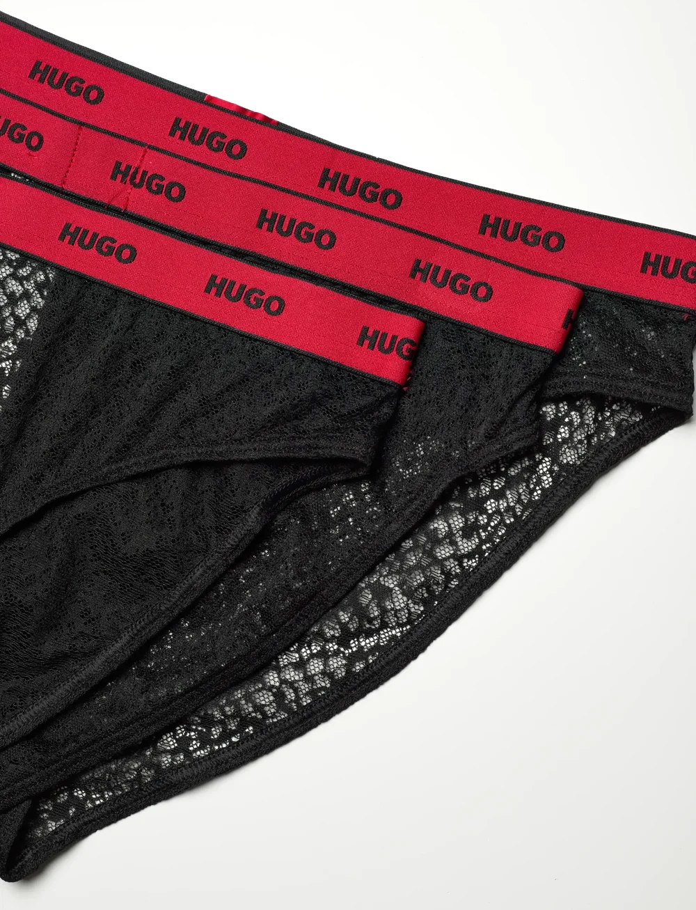 HUGO - TRIPLET BRIEF LACE - briefs - black - 2