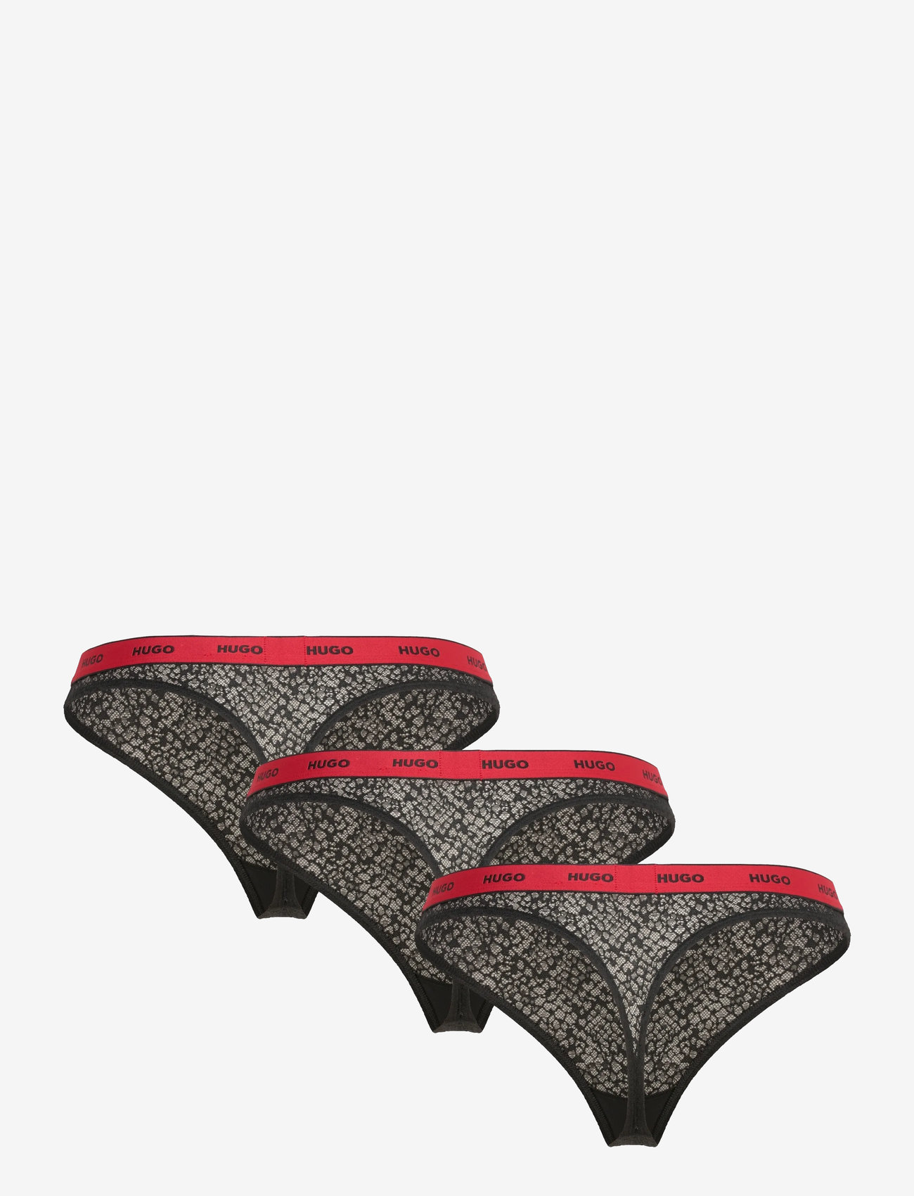 HUGO - TRIPLE THONG LACE - stringtrusser - black - 2