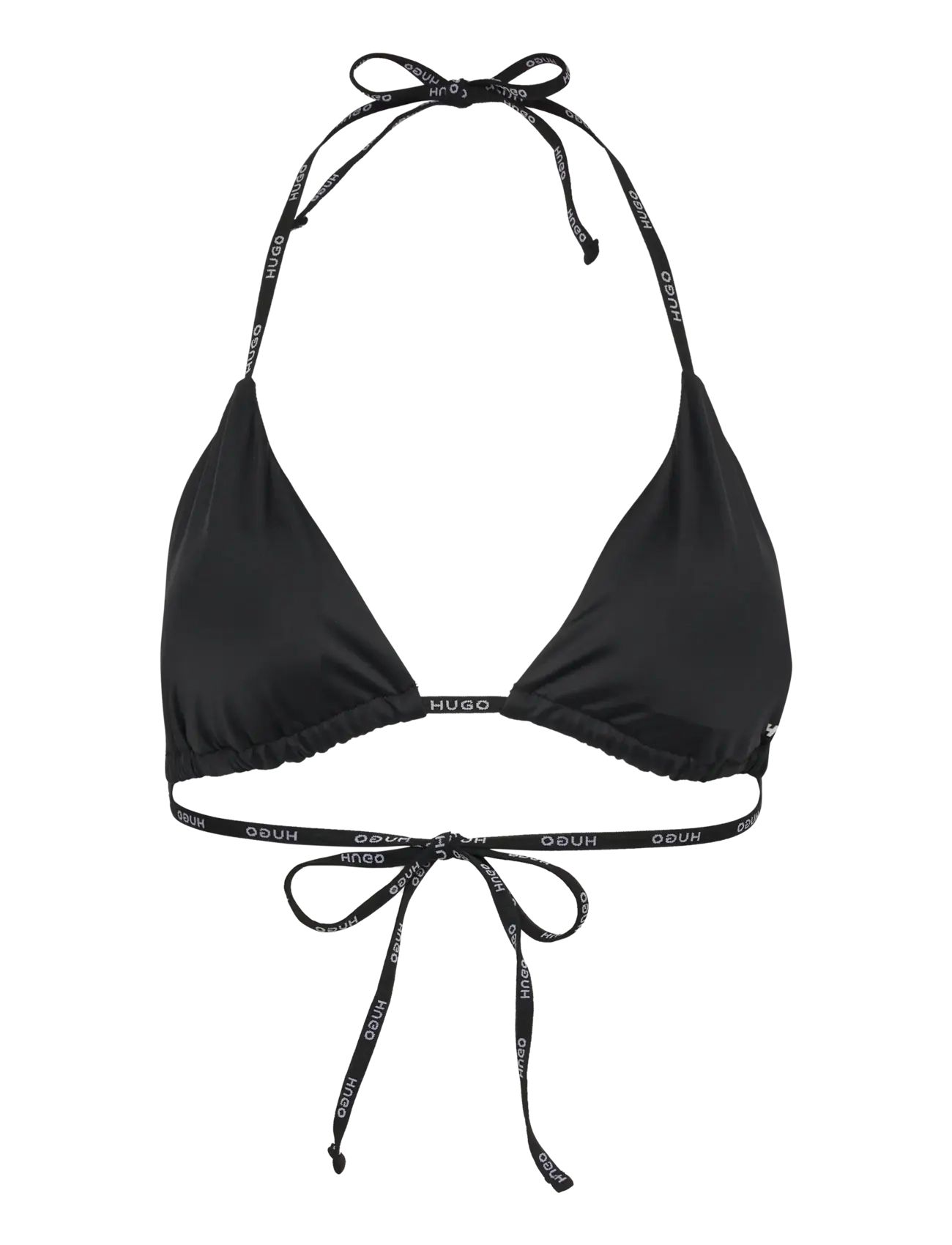 HUGO Pure_Triangle, Kvinder, Trekant Bikini Top, Sort, Str: XL