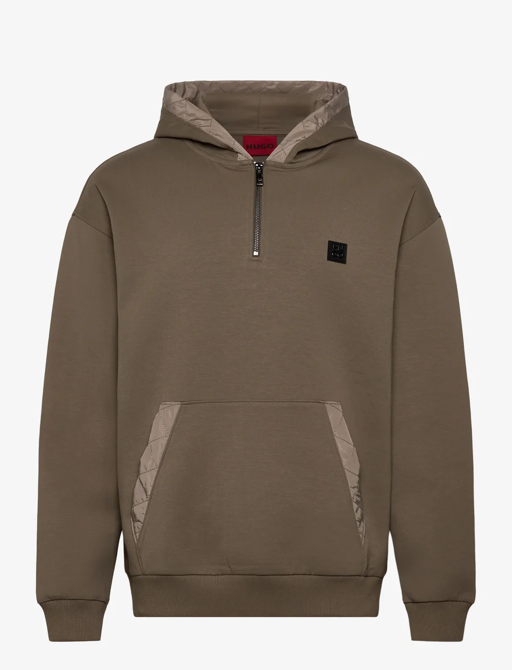 HUGO - Dokmani - kapuutsiga dressipluusid - medium brown - 0