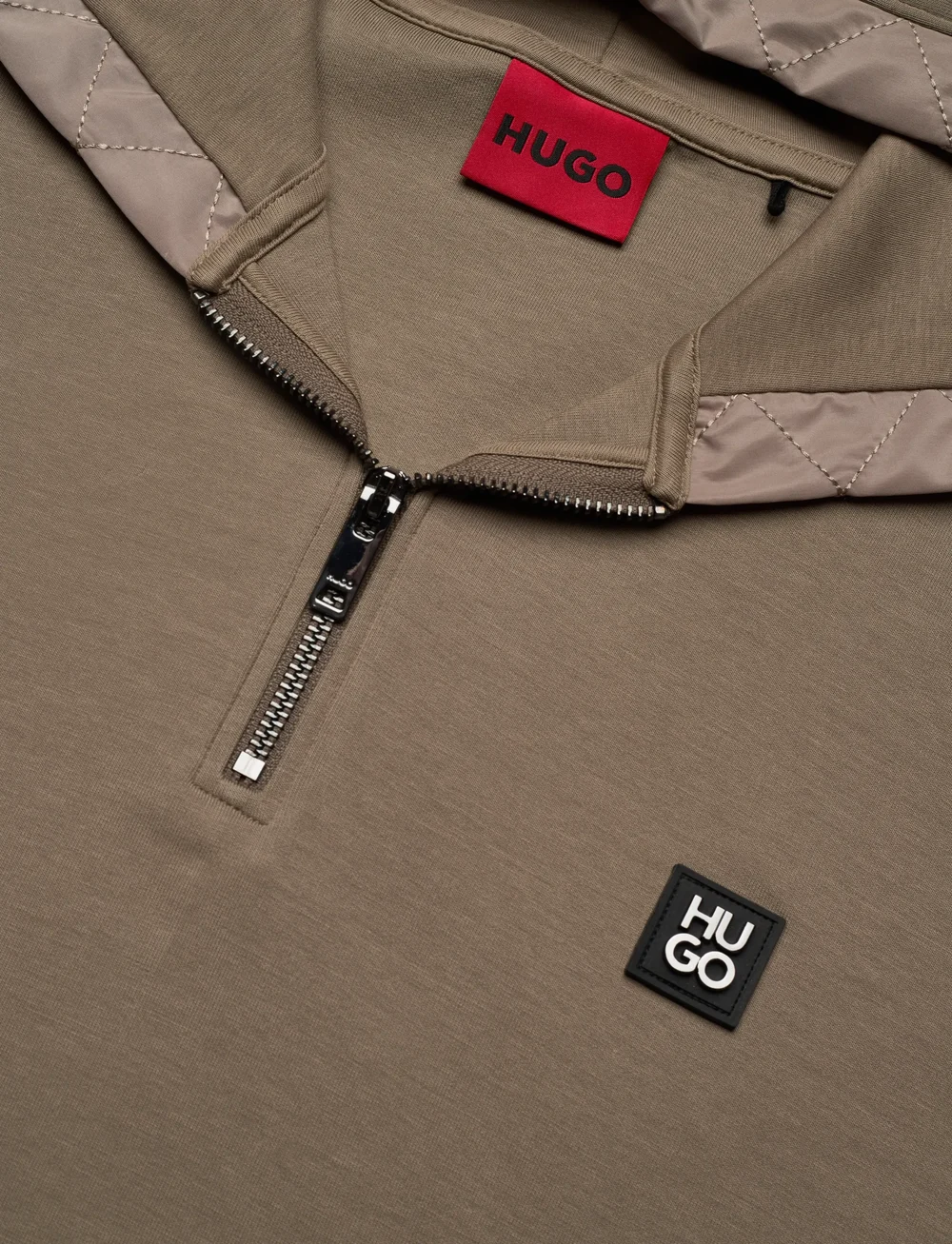 HUGO - Dokmani - kapuutsiga dressipluusid - medium brown - 2