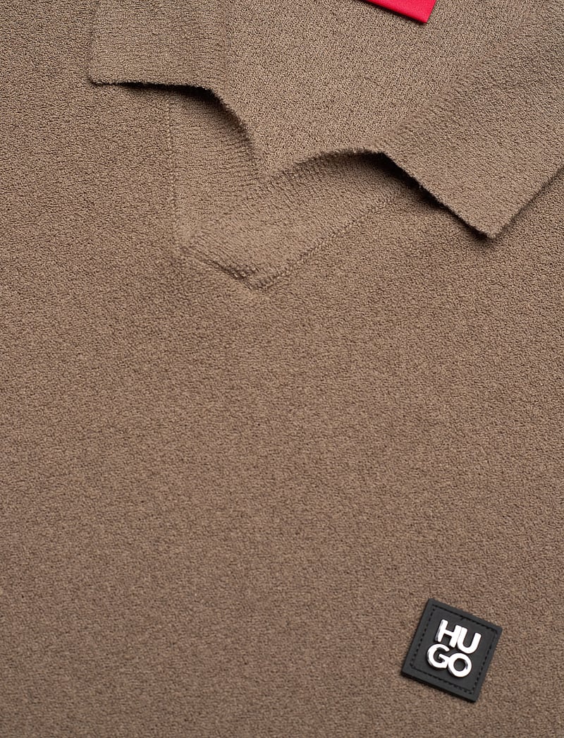 HUGO - Shiplom - polostrik - medium brown - 2