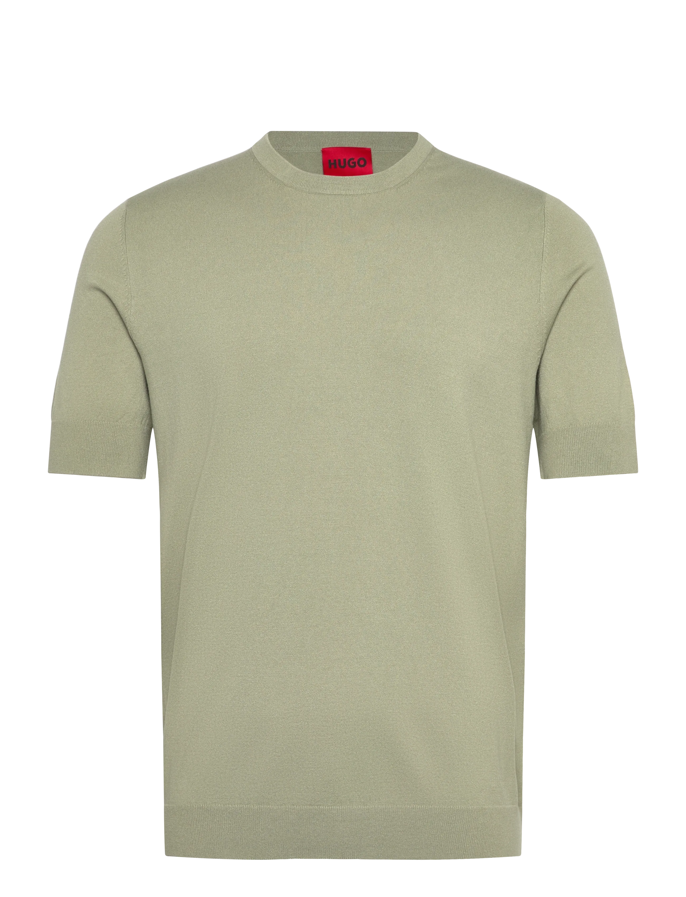 HUGO San Carl-CV - Rundhalsad - LIGHT/PASTEL GREEN / khaki/green