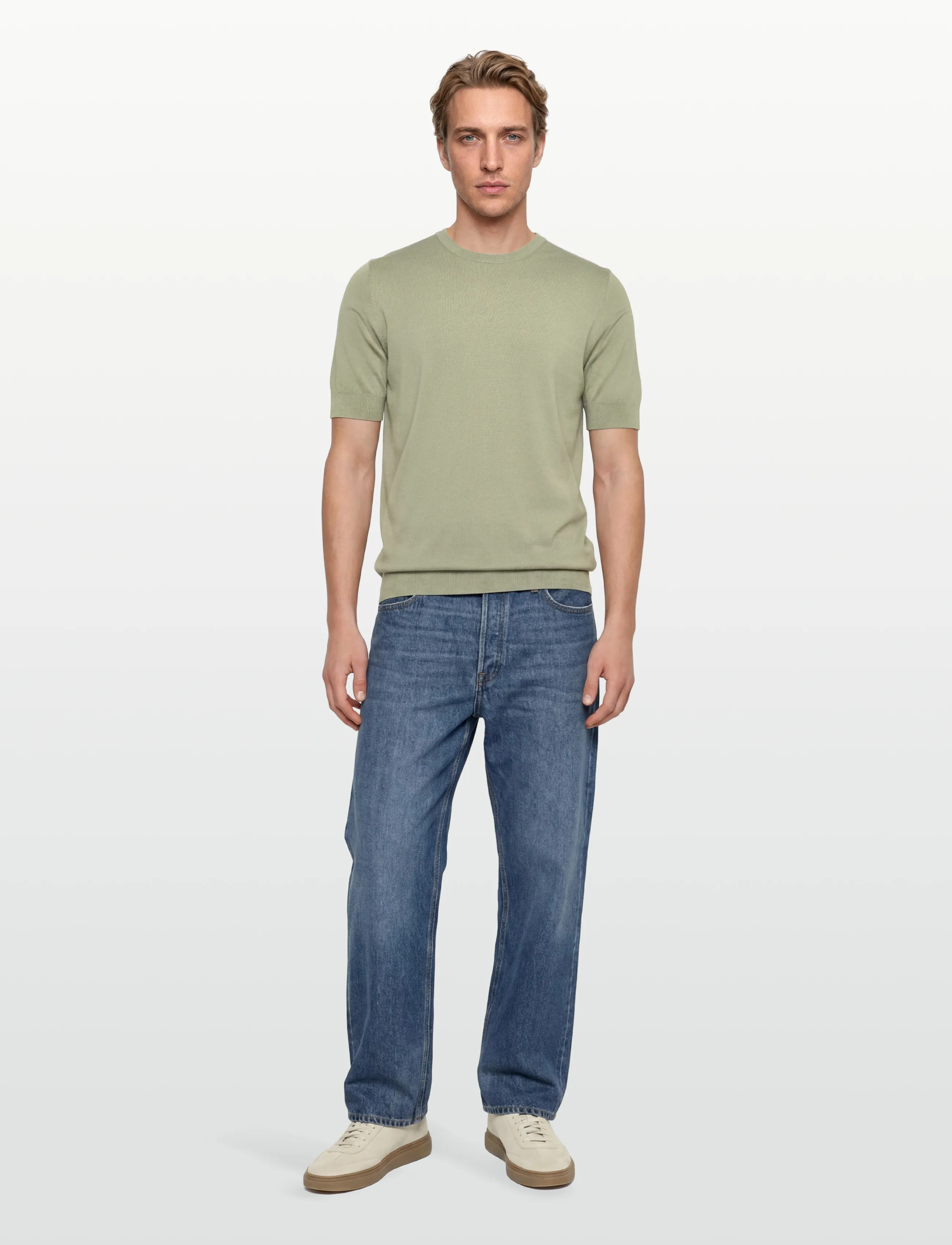 HUGO San Carl-Cv, XXL, T-shirts, Khakigrün - Short-sleeved, Männerswear