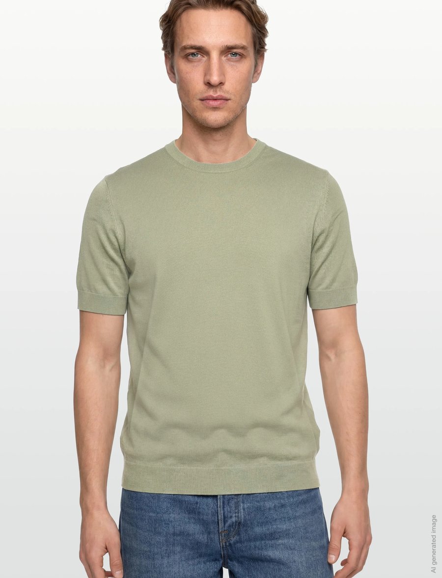 HUGO - San Carl-CV - rundhals - light/pastel green - 3