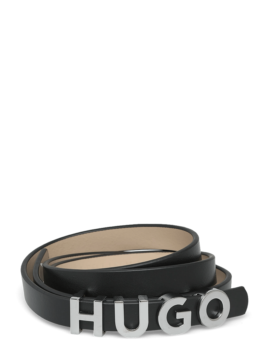 HUGO - Zula Belt 1,5cm - læderbælter - black - 0