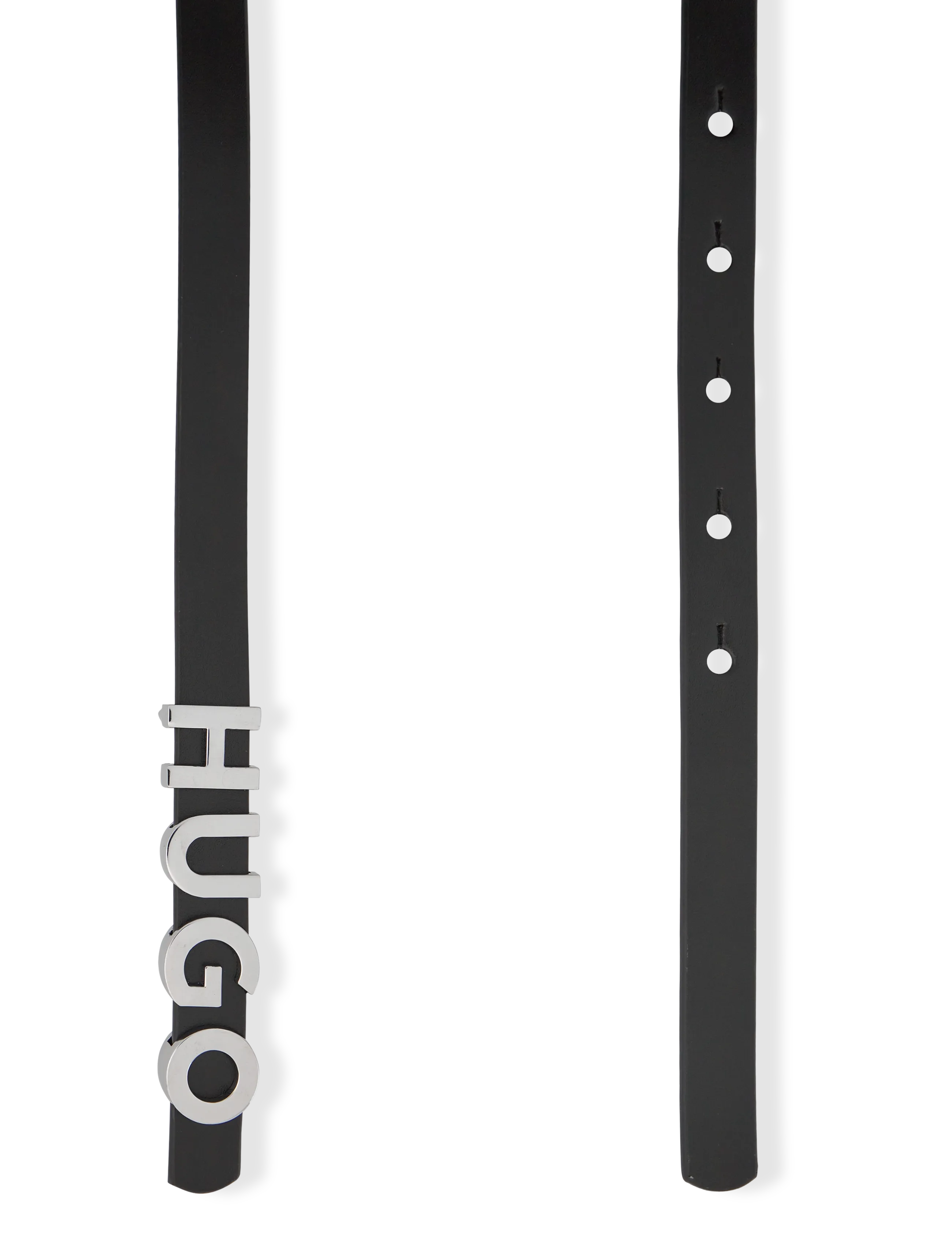 HUGO - Zula Belt 1,5cm - ceintures en cuir - black - 1