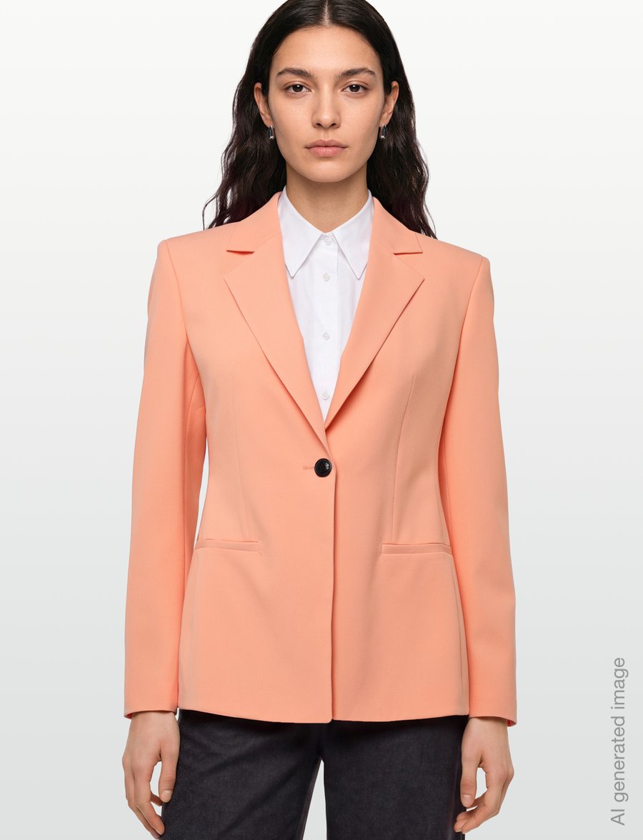 HUGO - Azenea - einreihige blazer - bright orange - 3