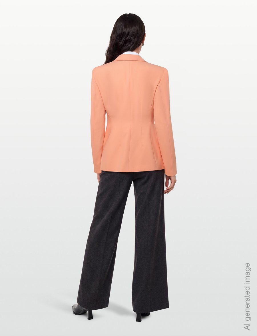 HUGO - Azenea - einreihige blazer - bright orange - 4