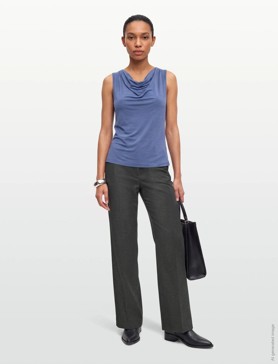 HUGO - Himia - tailored trousers - dark grey - 0