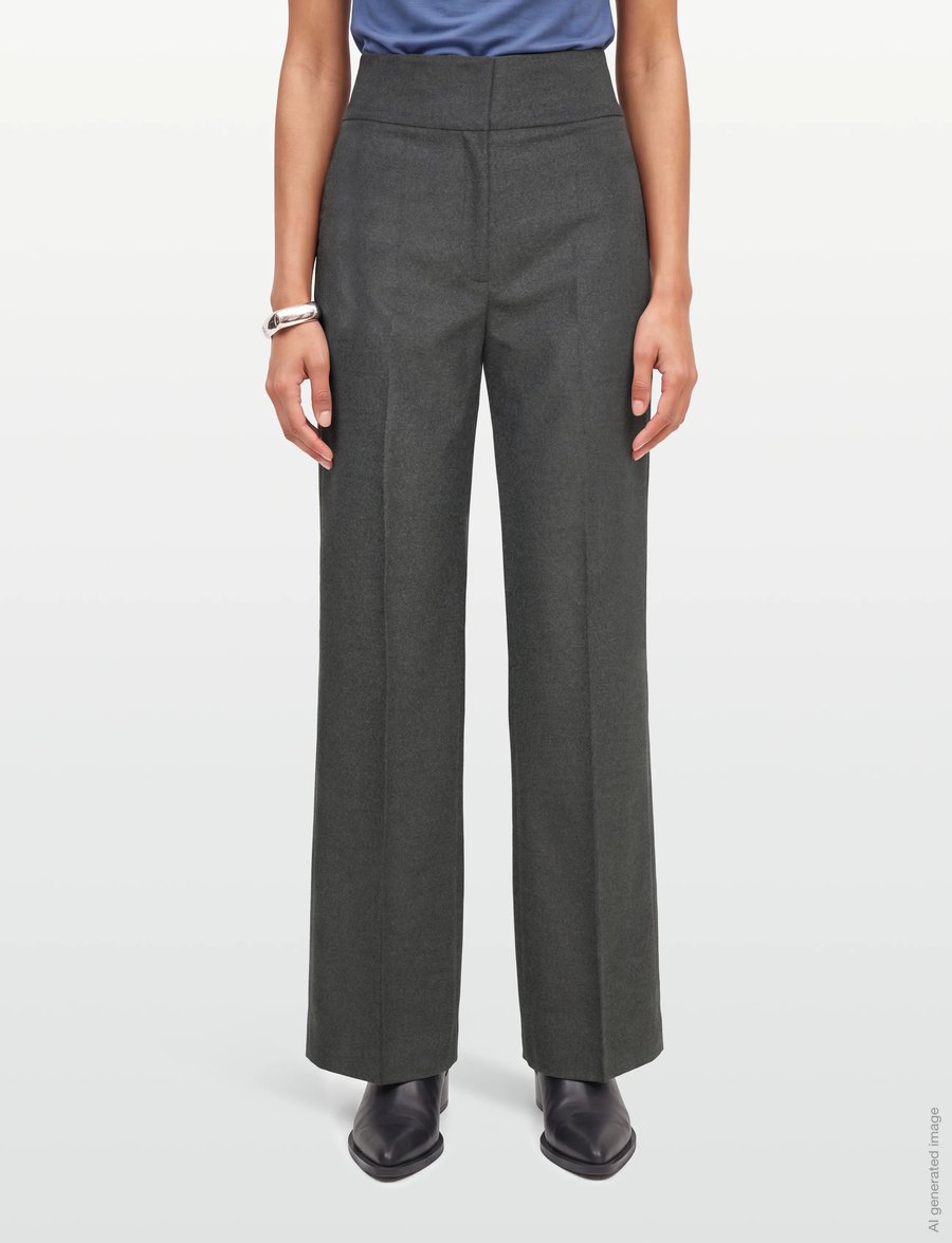 HUGO - Himia - tailored trousers - dark grey - 3