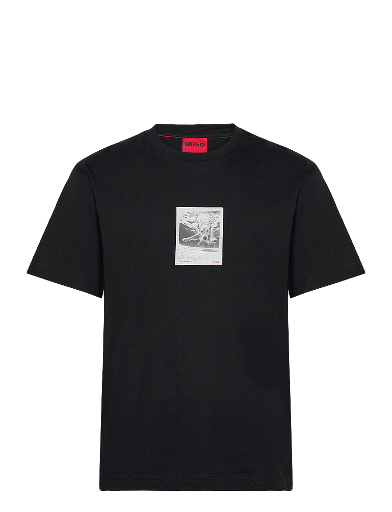 HUGO - Darthy - kortärmade t-shirts - black - 0