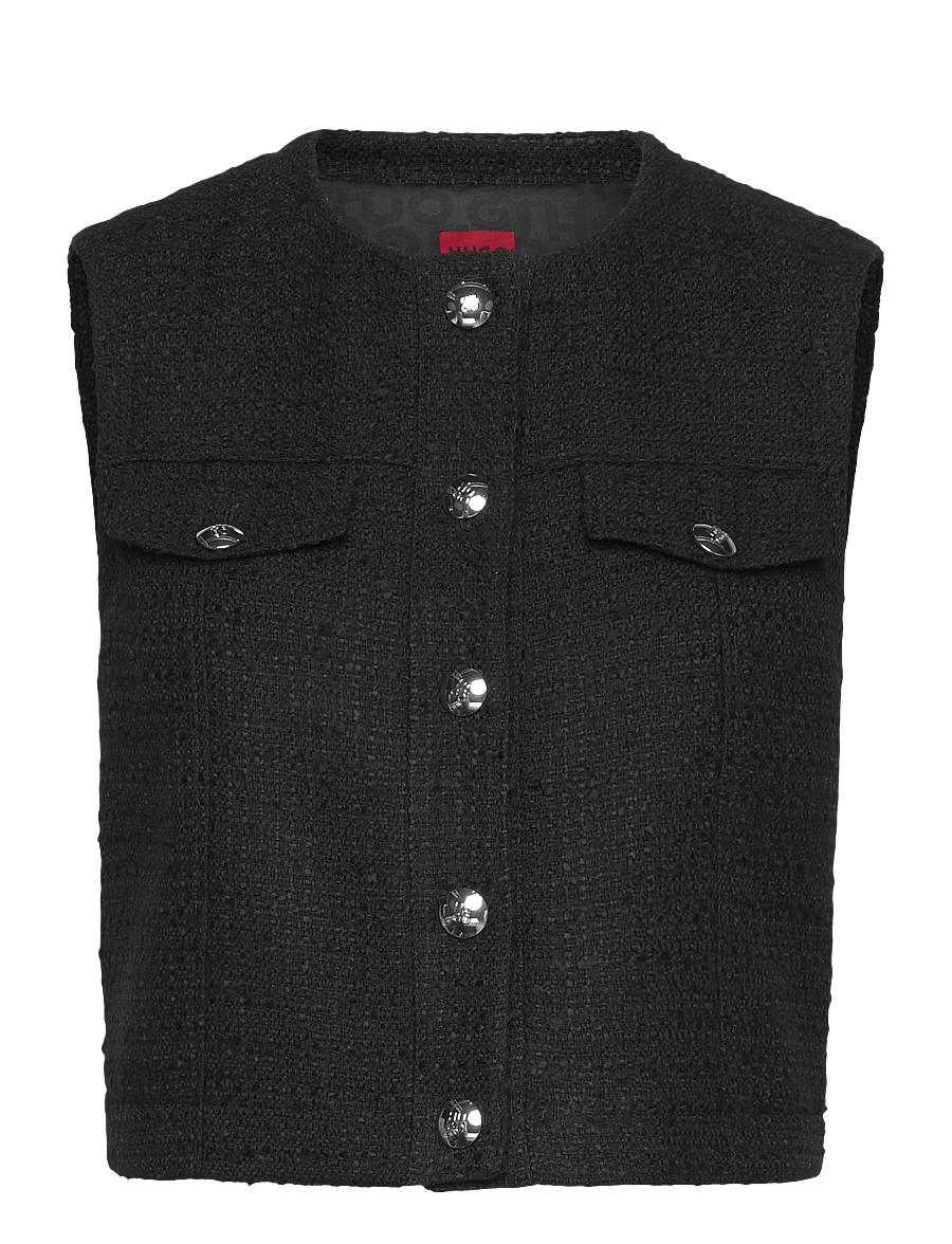 HUGO - Anoukari-1 - strickwesten - black - 0
