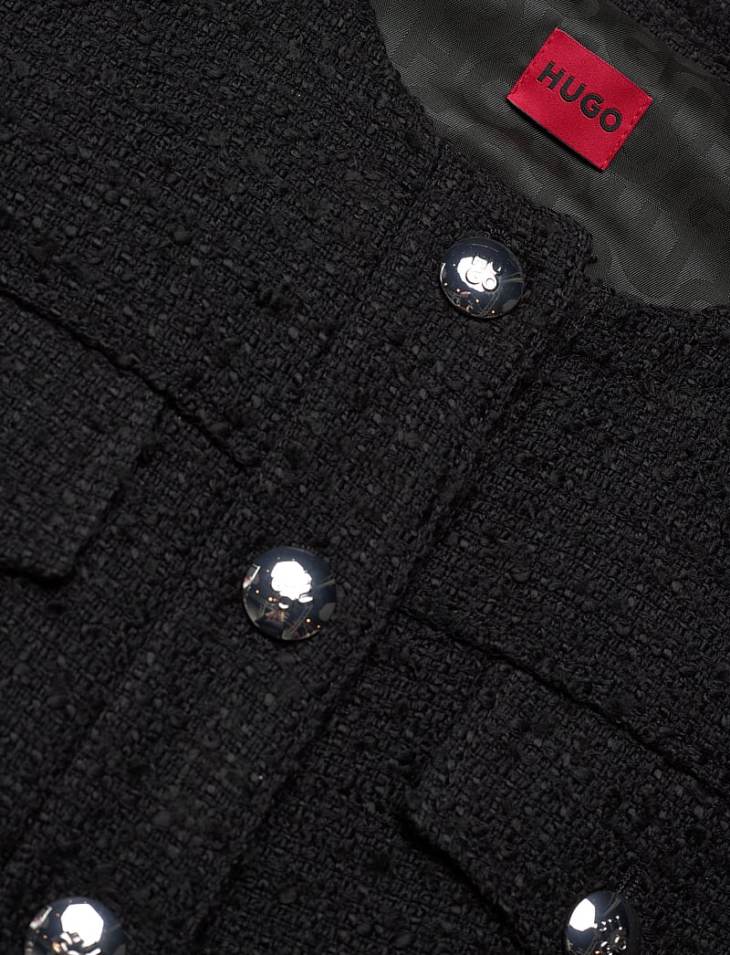 HUGO - Anoukari-1 - gestrickte westen - black - 2