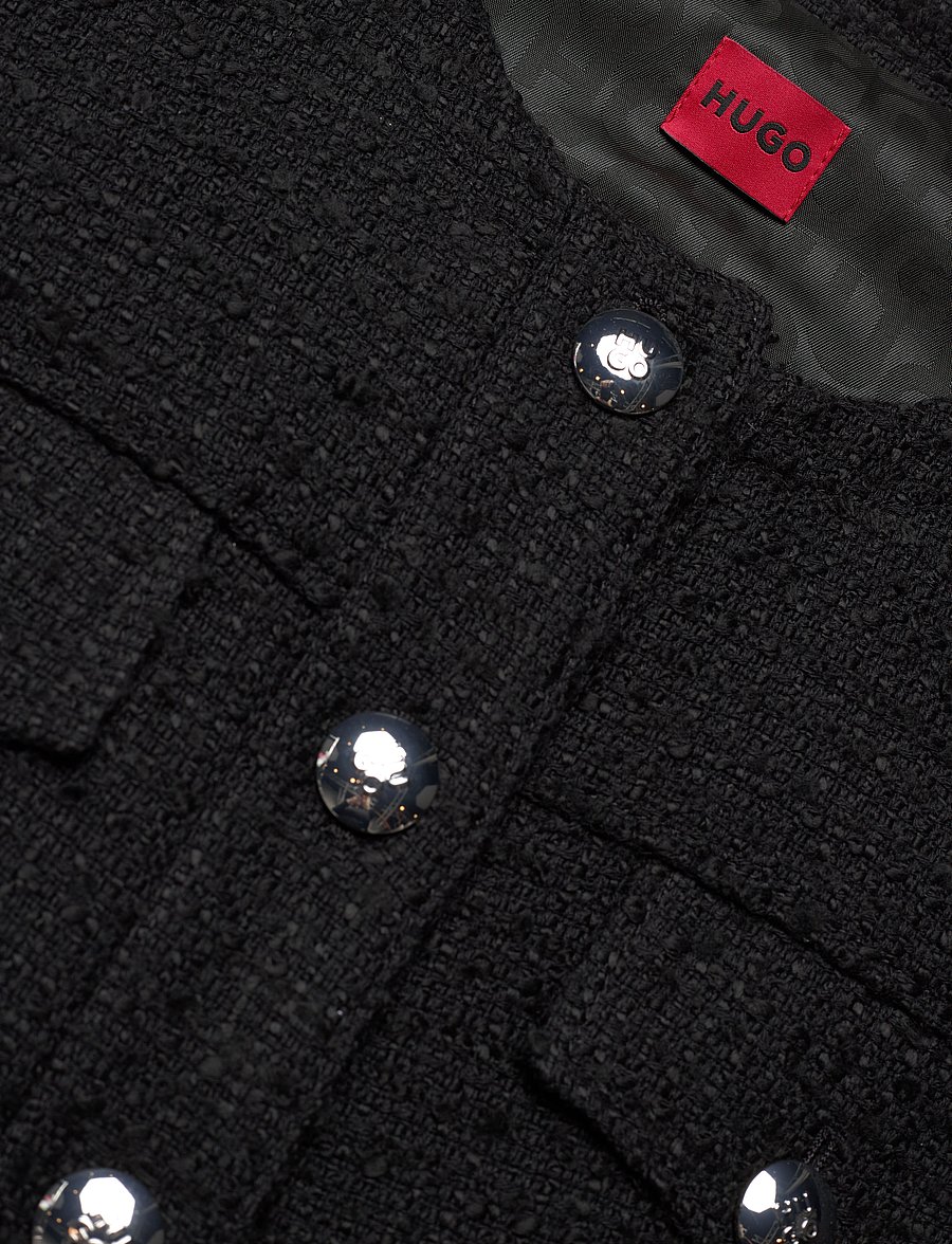 HUGO - Anoukari-1 - strickwesten - black - 2