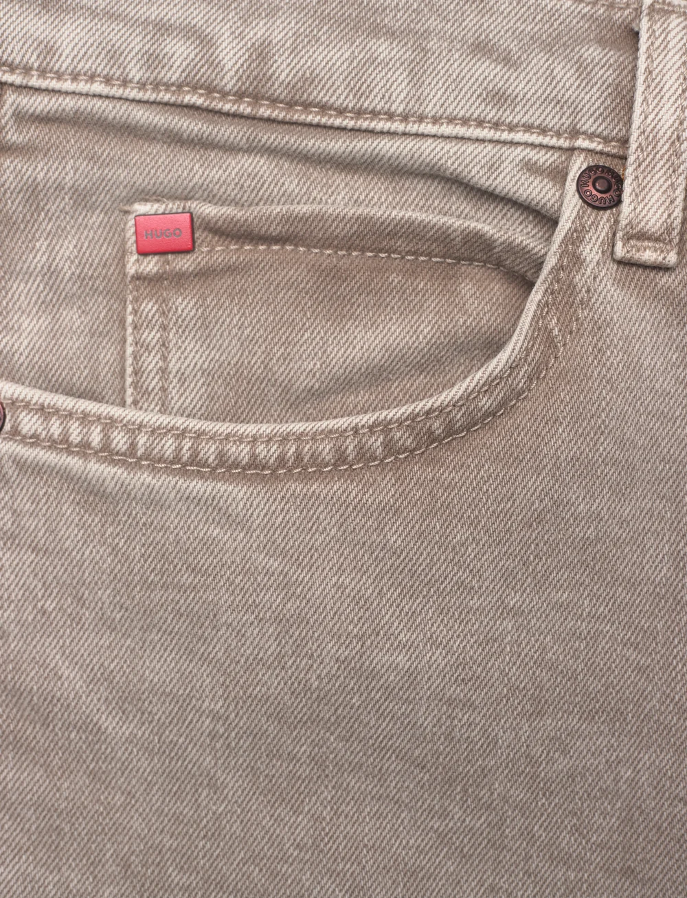 HUGO - HUGO 634 - tapered jeans - medium brown - 2