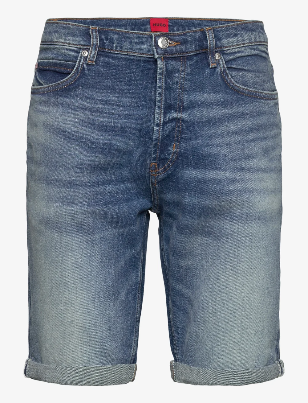 HUGO - HUGO 634/S - džinsa šorti - medium blue - 0