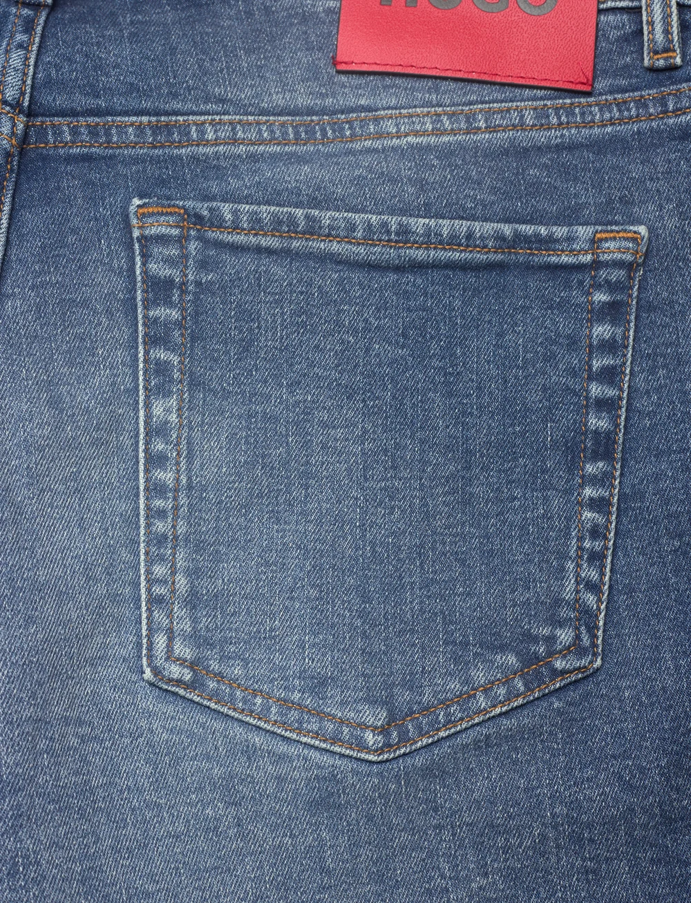 HUGO - HUGO 634/S - džinsa šorti - medium blue - 4