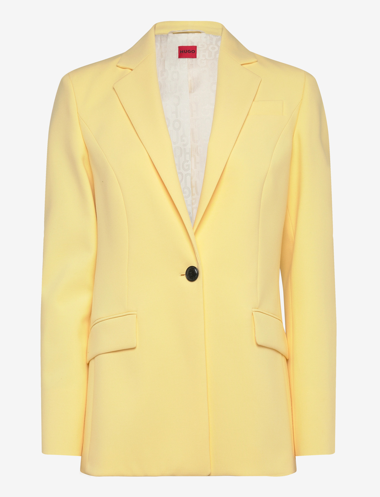 HUGO - Amegan - enkeltradede blazere - medium yellow - 0