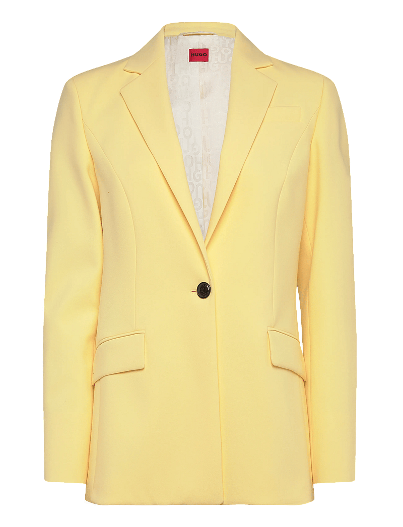 HUGO - Amegan - enkeltradede blazere - medium yellow - 0