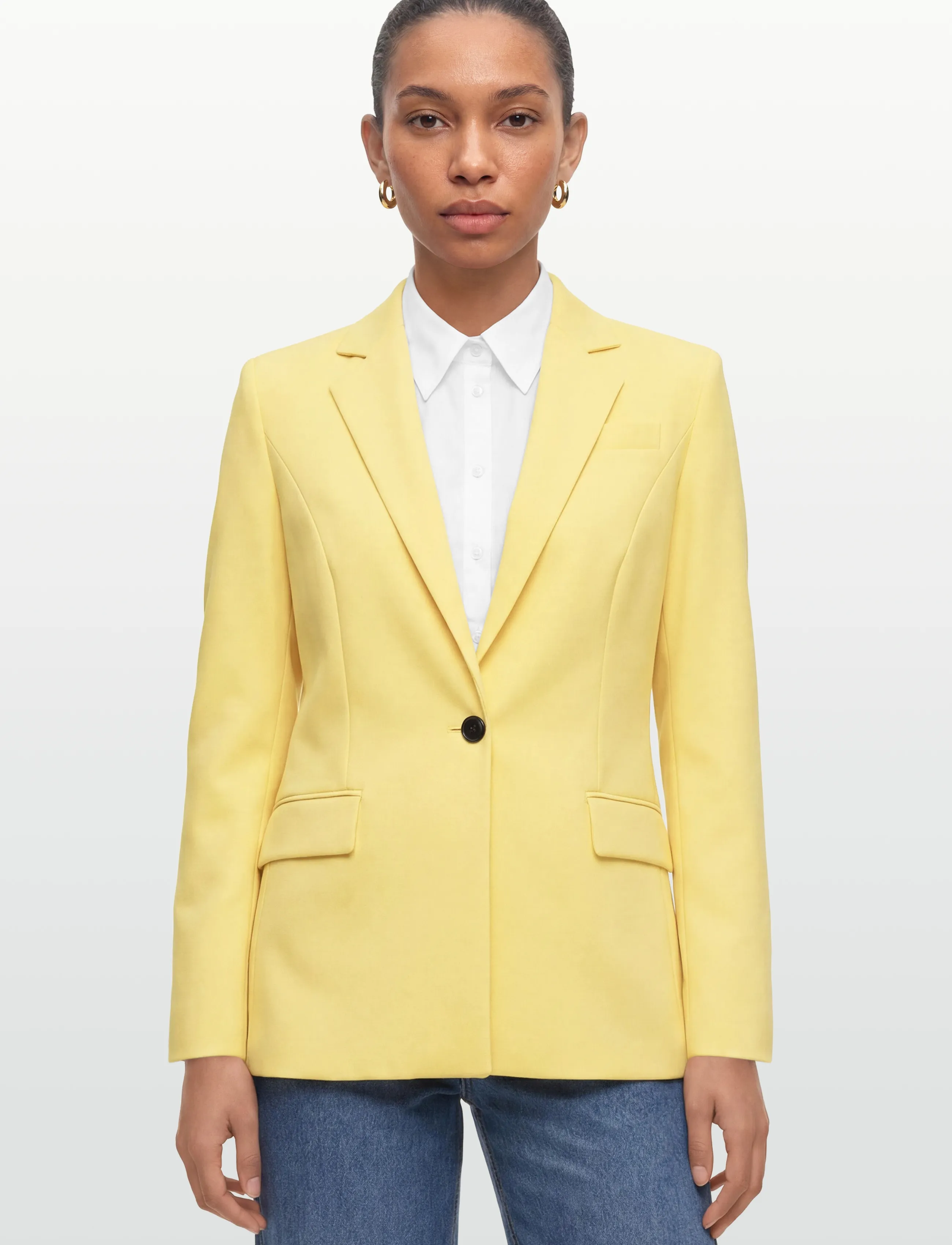HUGO - Amegan - enkelknäppta kavajer - medium yellow - 3