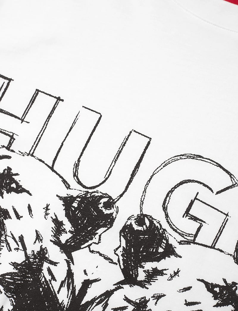 HUGO - Durro - kortärmade t-shirts - white - 2