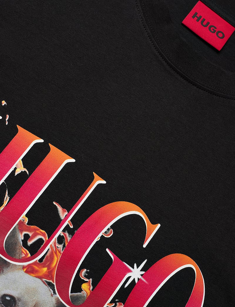 HUGO - Dugie - lühikeste varrukatega t-särgid - black - 2