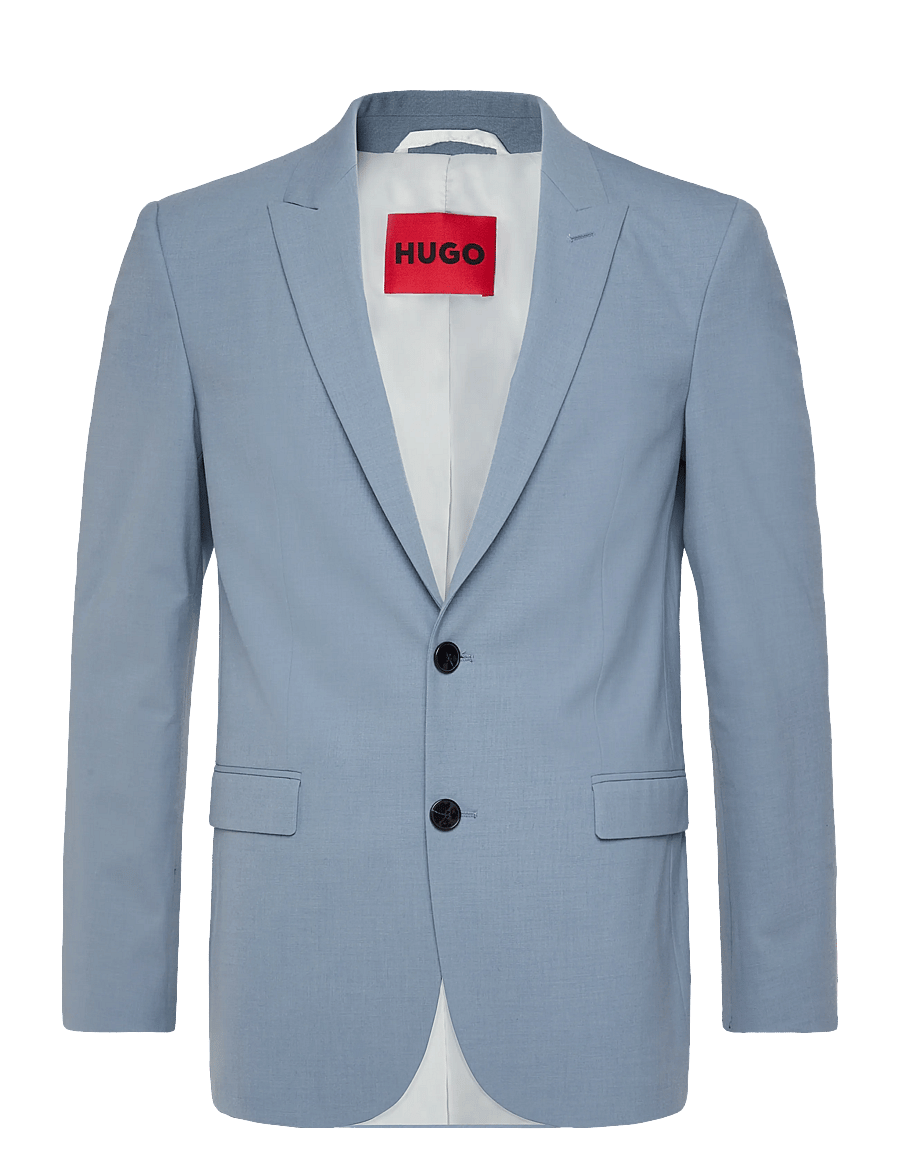 HUGO - Arti243F2X - single breasted blazers - open blue - 0
