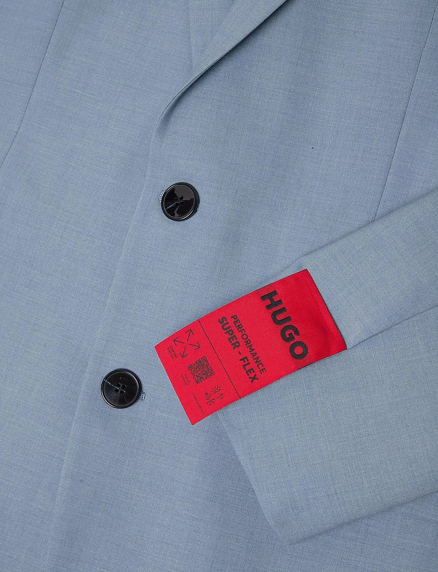 HUGO - Arti243F2X - single breasted blazers - open blue - 4