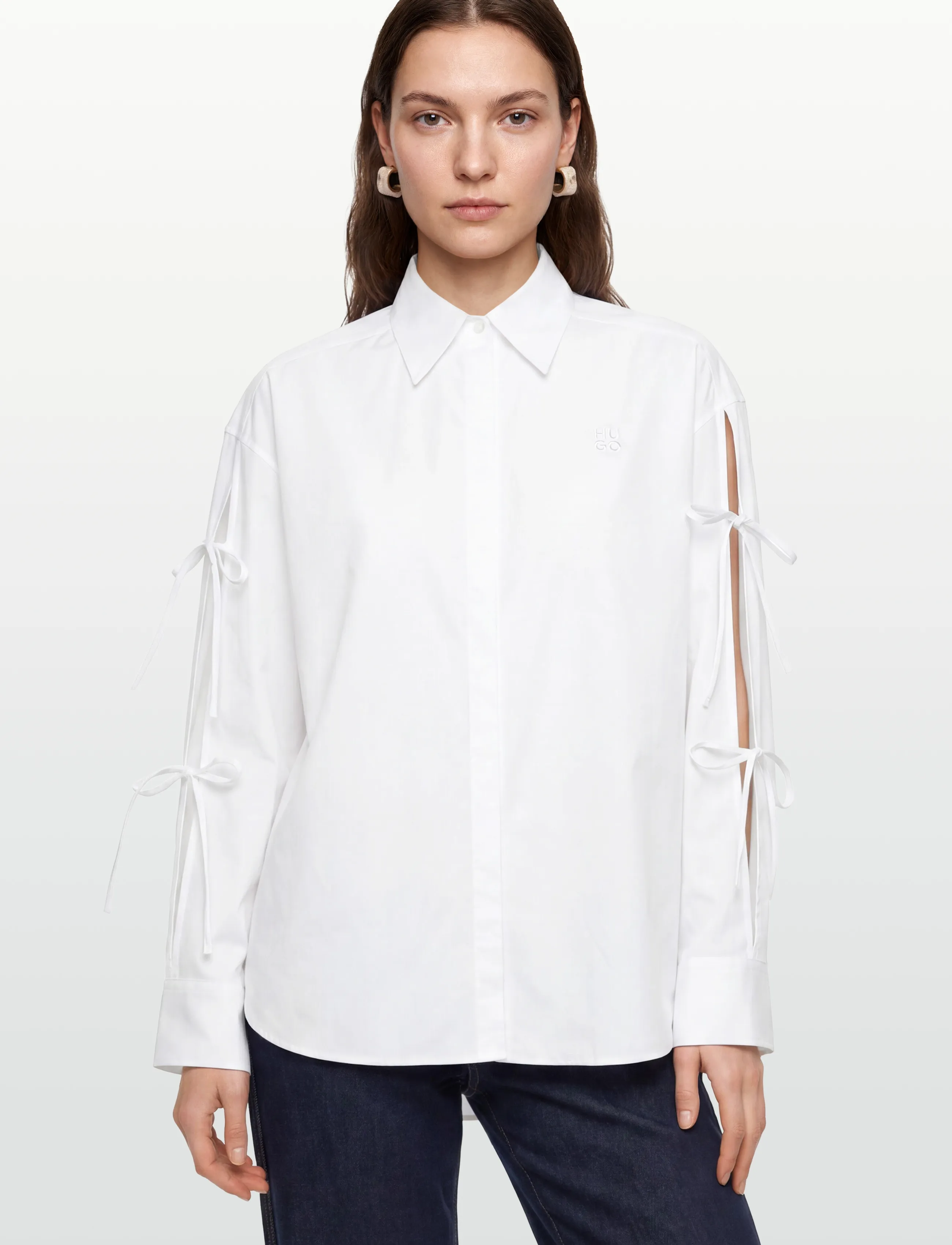 HUGO - Evangelina - langärmlige blusen - white - 3