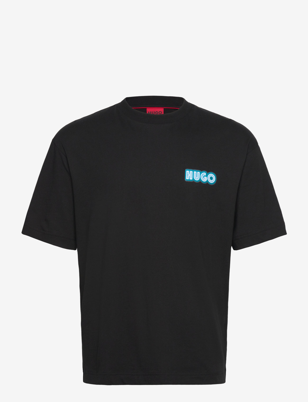HUGO - Duwood - kortærmede t-shirts - black - 0