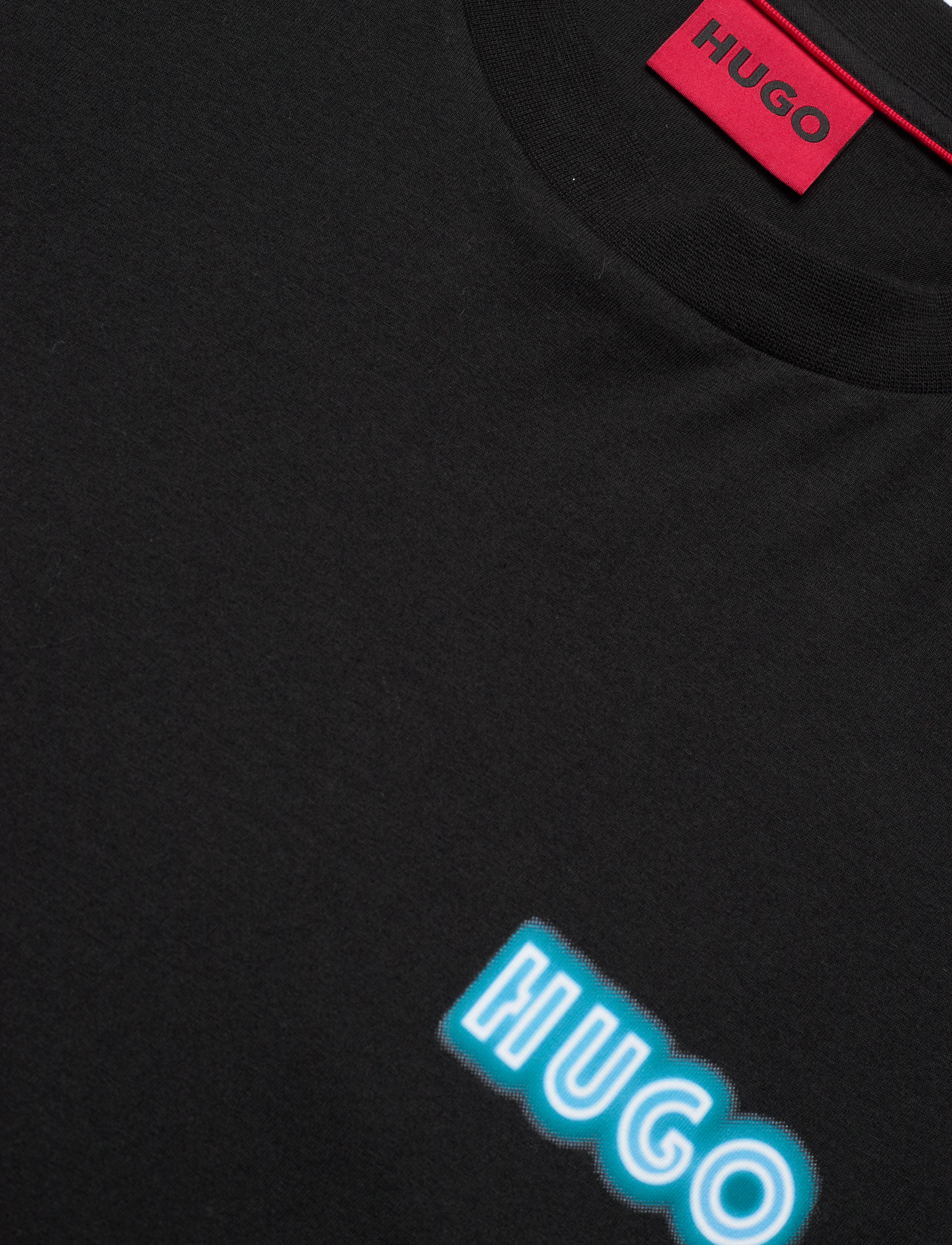 HUGO - Duwood - kortærmede t-shirts - black - 2