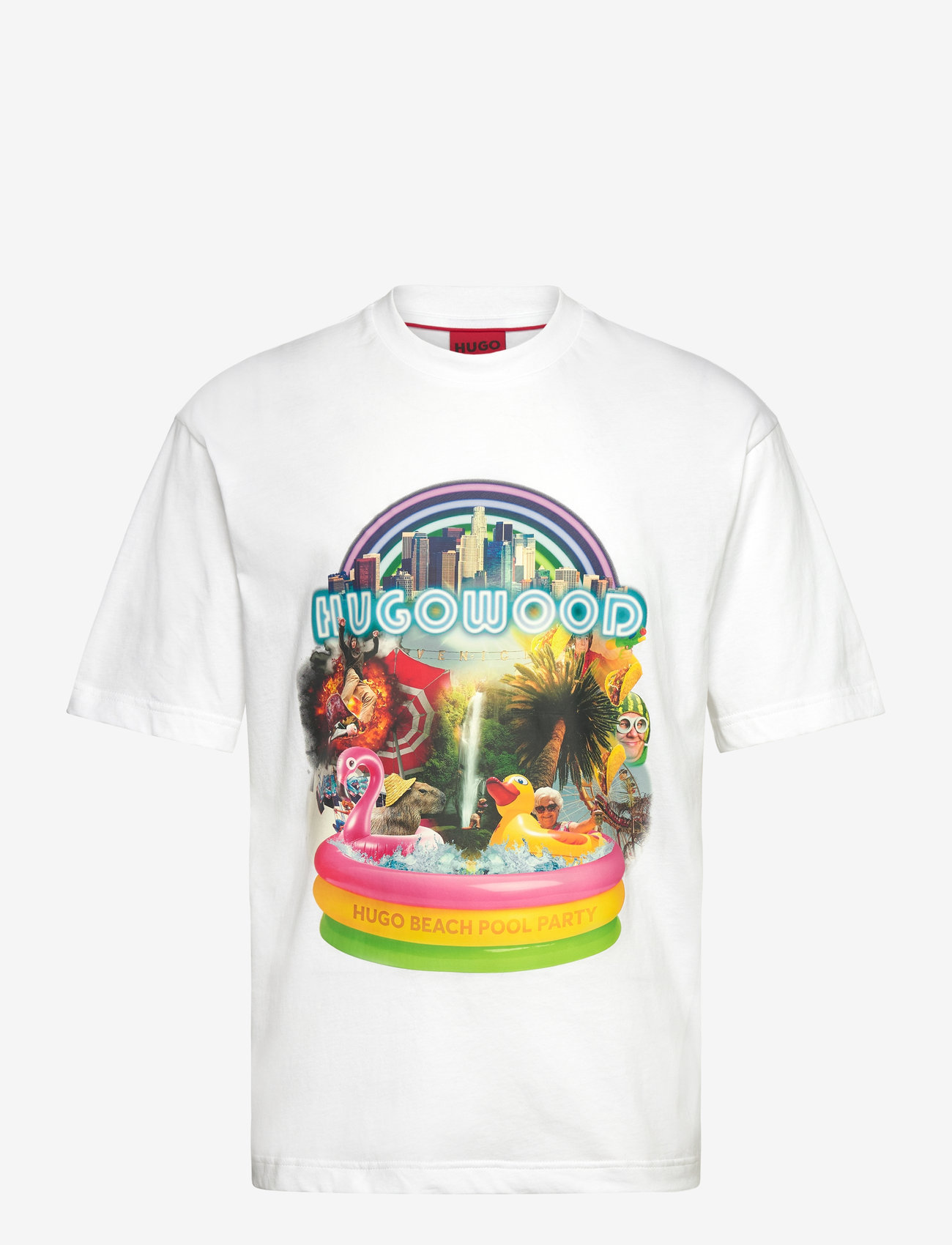 HUGO - Duwood - lühikeste varrukatega t-särgid - white - 0