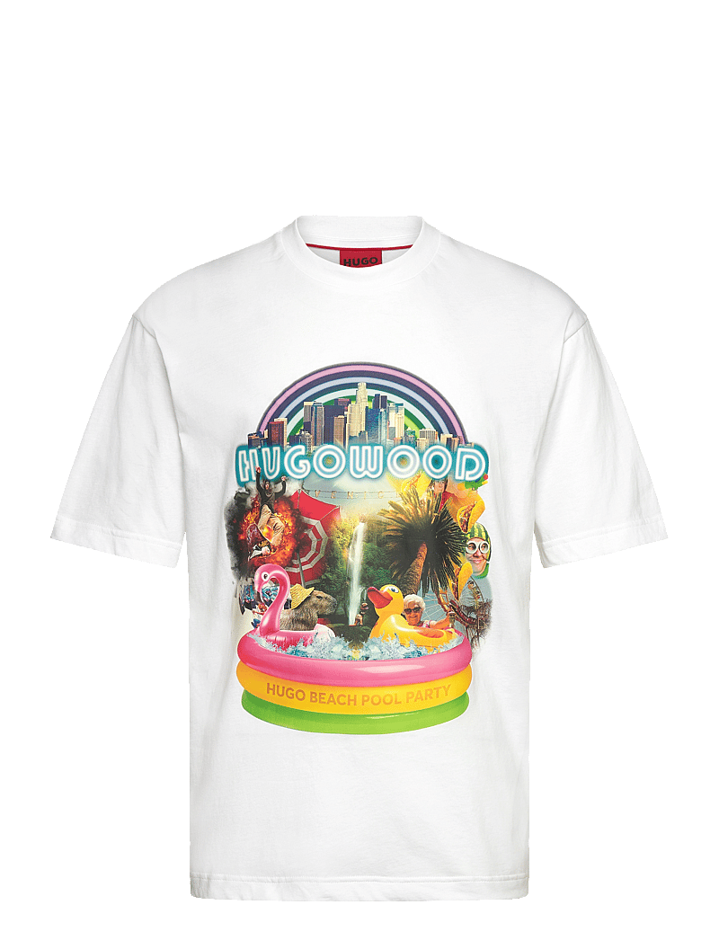 HUGO - Duwood - lühikeste varrukatega t-särgid - white - 0