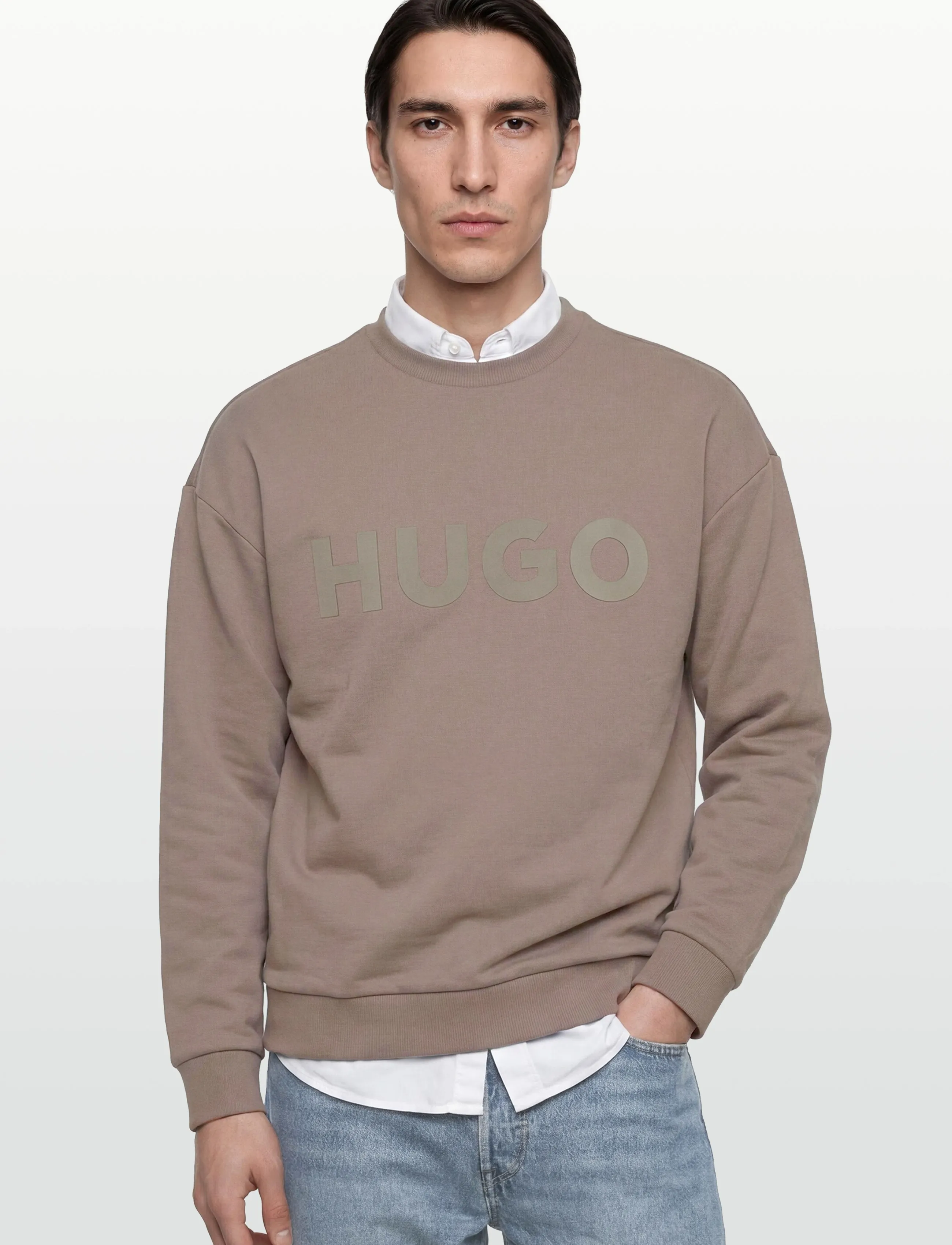 HUGO - Dinex - sweatshirts - light/pastel brown - 3